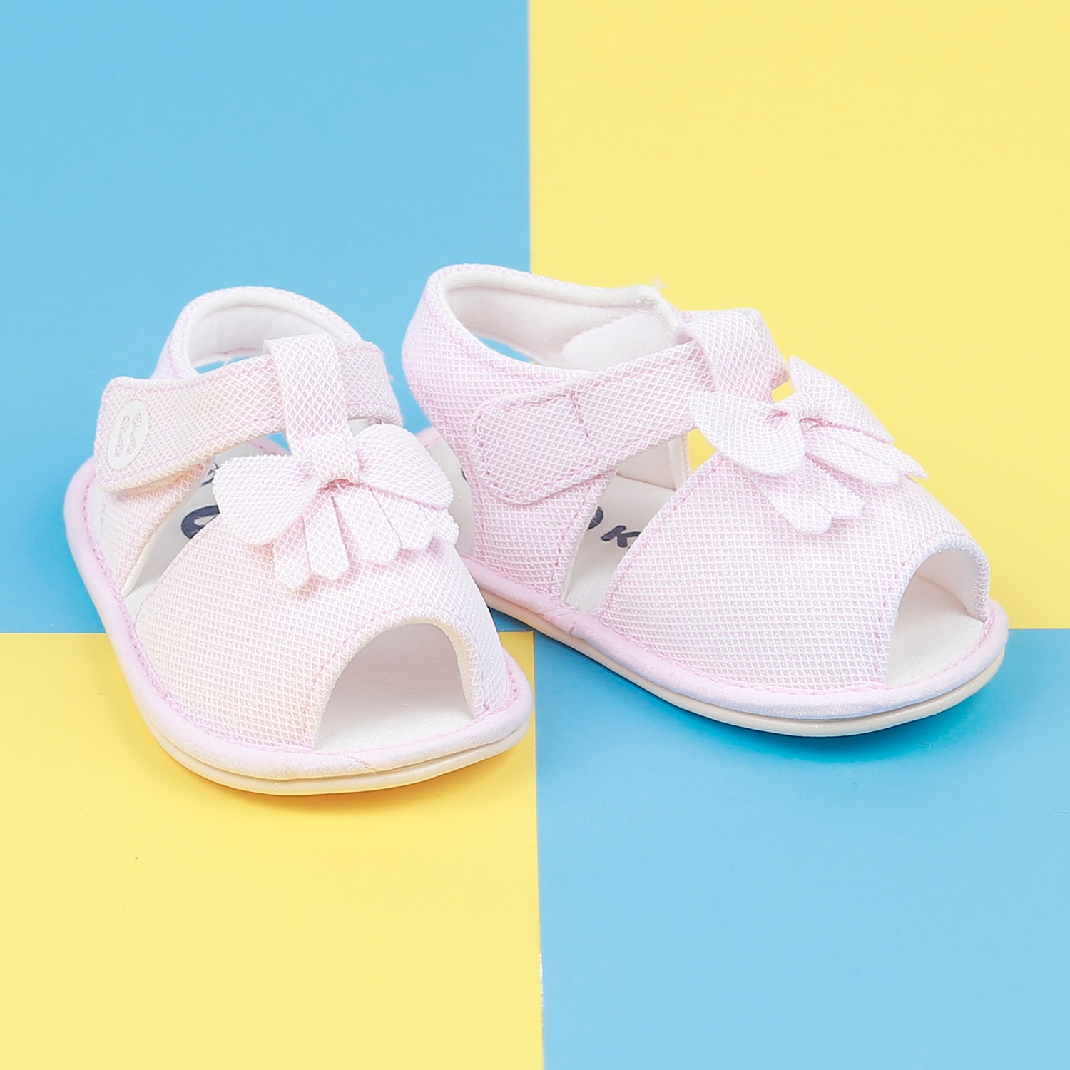 Dép sandal tập đi KidsPlaza 22K-S6 thắt nơ (Hồng) hình 1