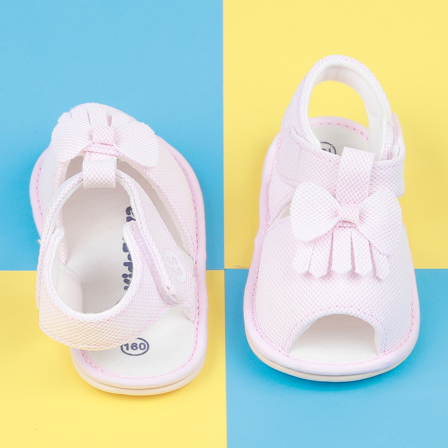 Dép sandal tập đi KidsPlaza 22K-S6 thắt nơ (Hồng) hình 2