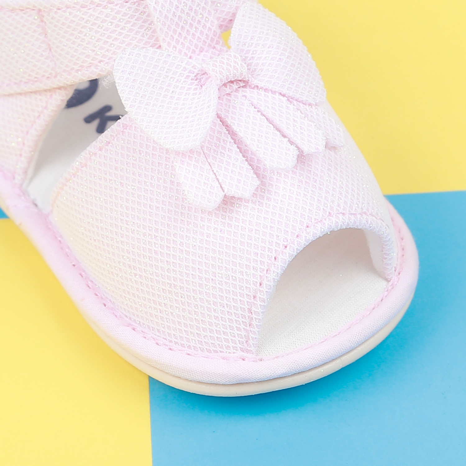 Dép sandal tập đi KidsPlaza 22K-S6 thắt nơ (Hồng) hình 3