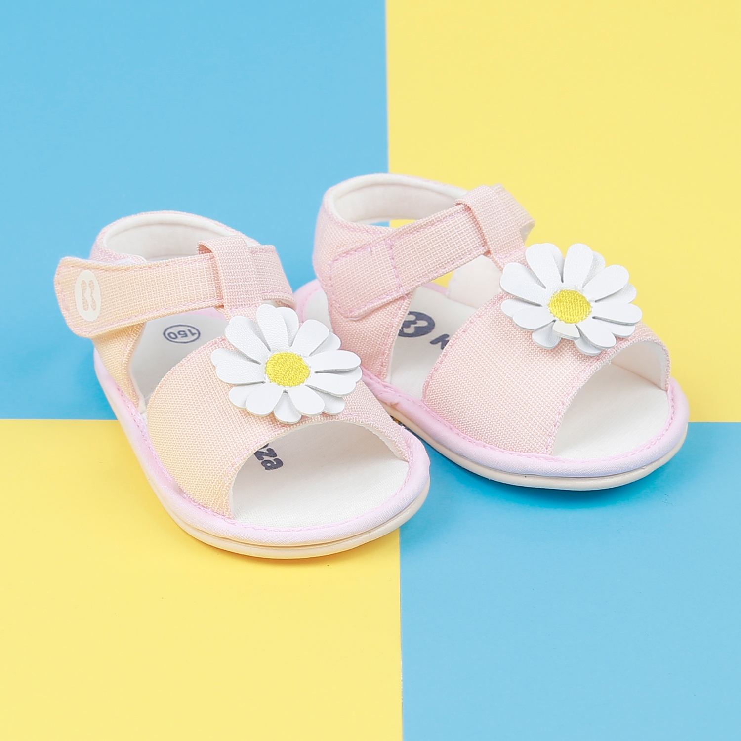 Dép sandal tập đi KidsPlaza hình hoa 22K-S7 (Hồng)  hình 1