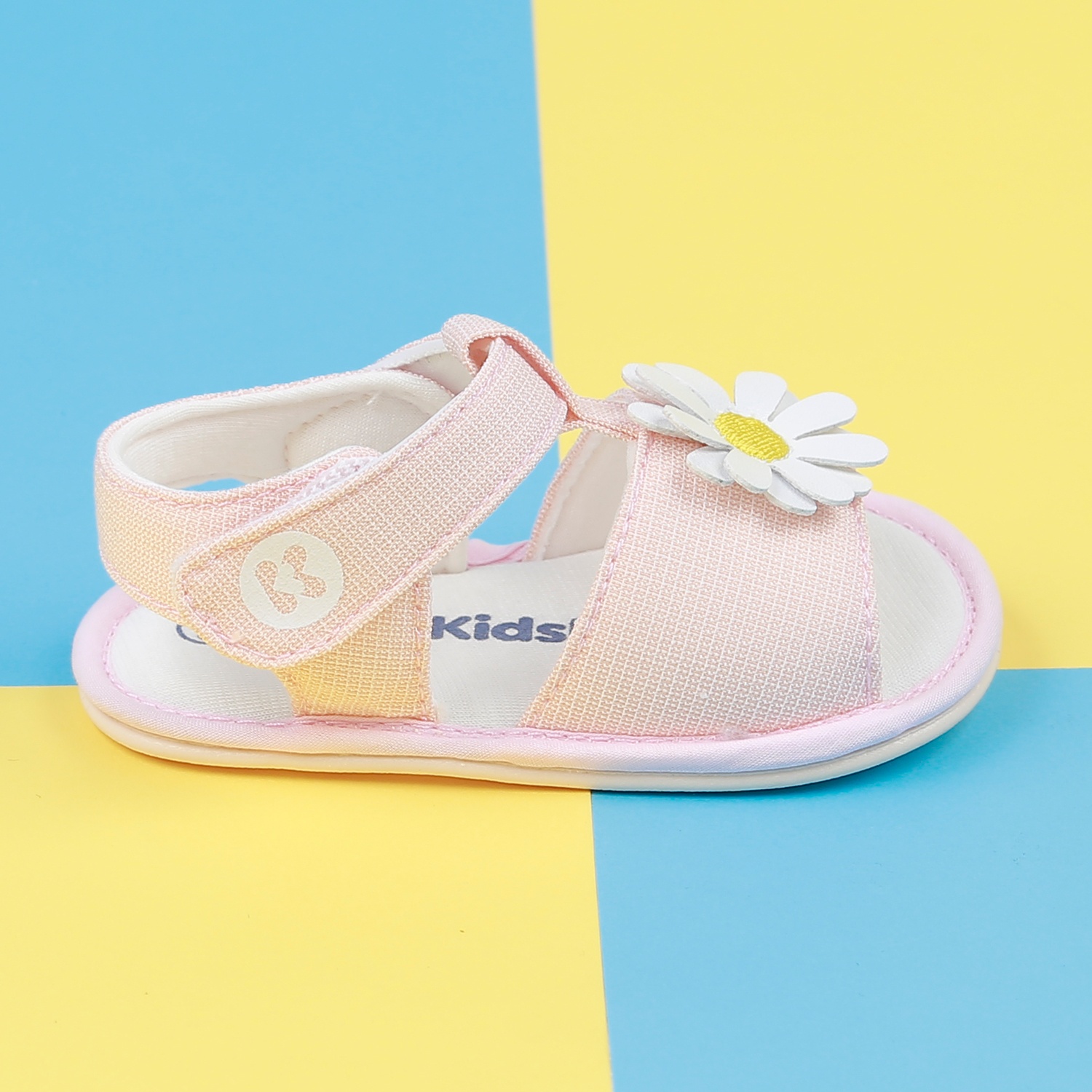Dép sandal tập đi KidsPlaza hình hoa 22K-S7 (Hồng)  hình 4