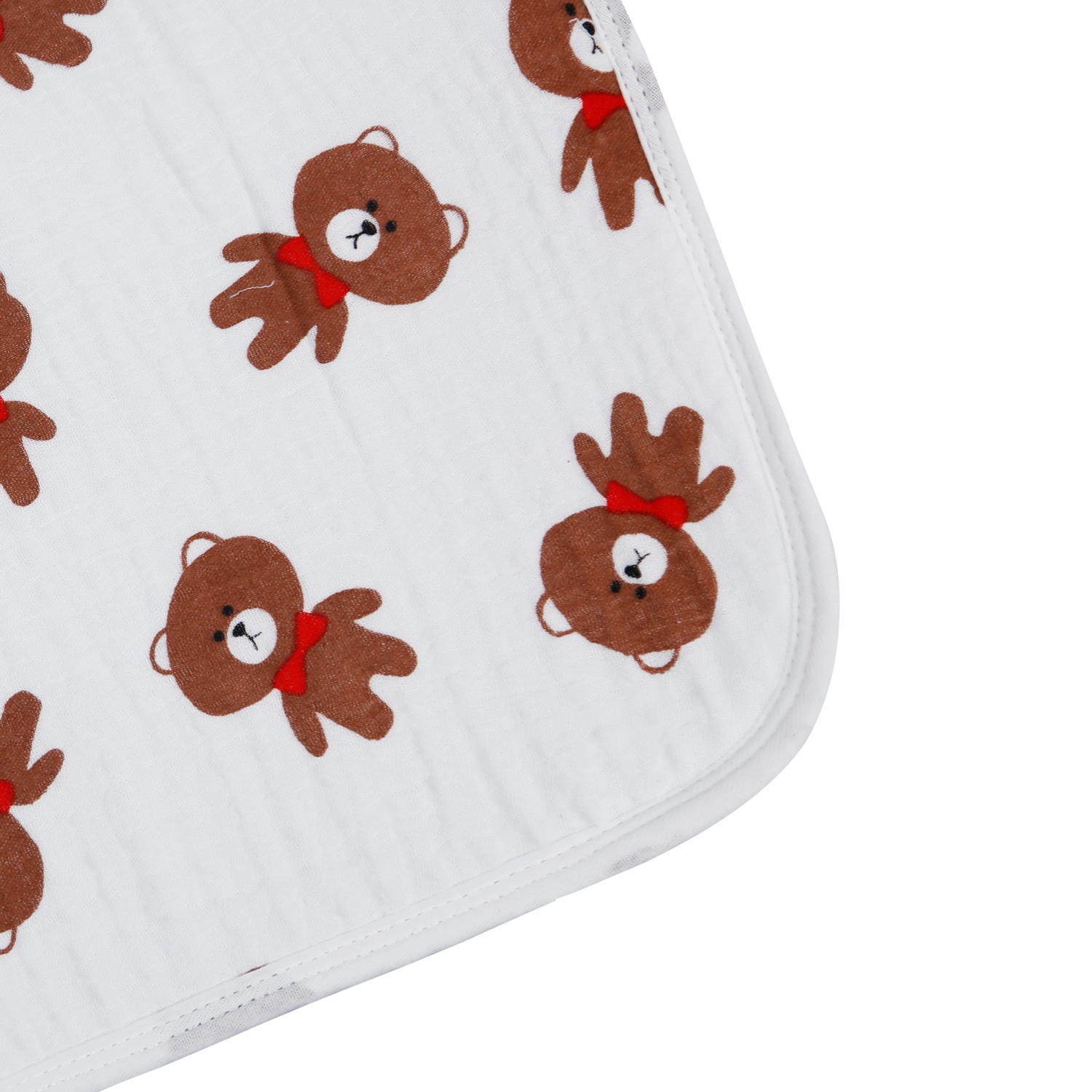 Gối xô sơ sinh in hình gấu khăn đỏ AC21 hình 2