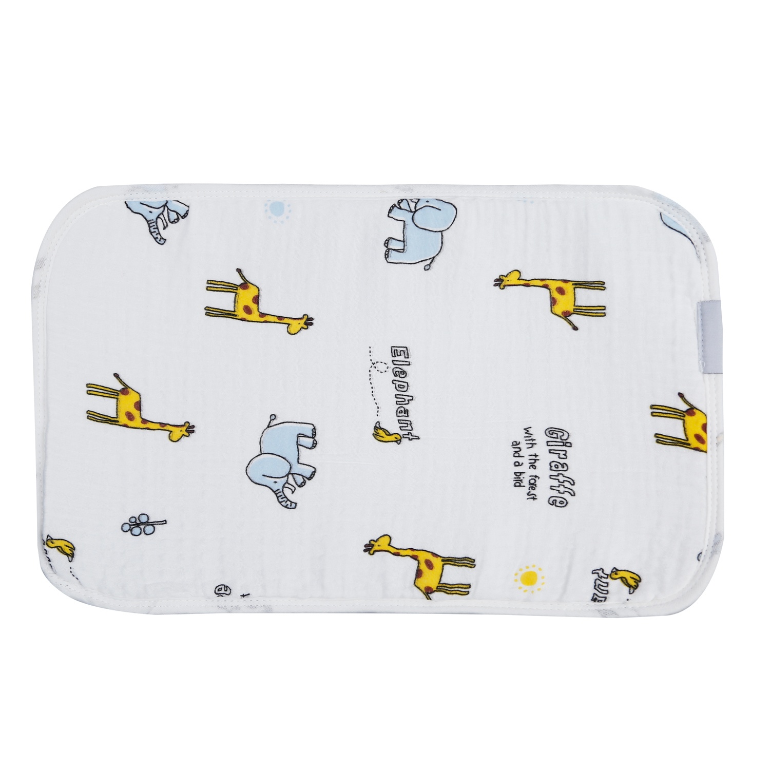 Gối xô sơ sinh in hình hươu voi AC21 hình 1