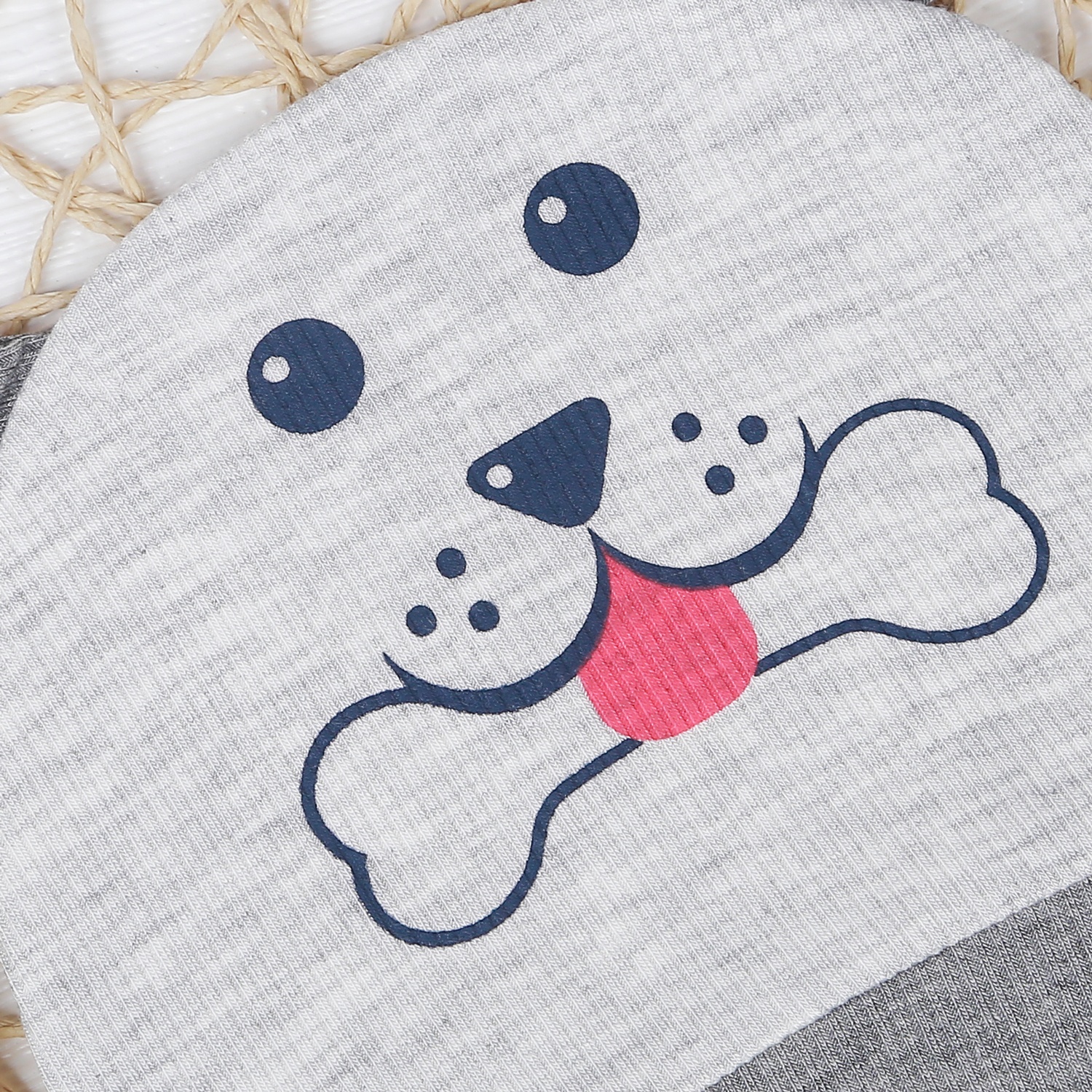 Mũ sơ sinh kẻ tăm KidsPlaza ND22T (Ghi) hình 3