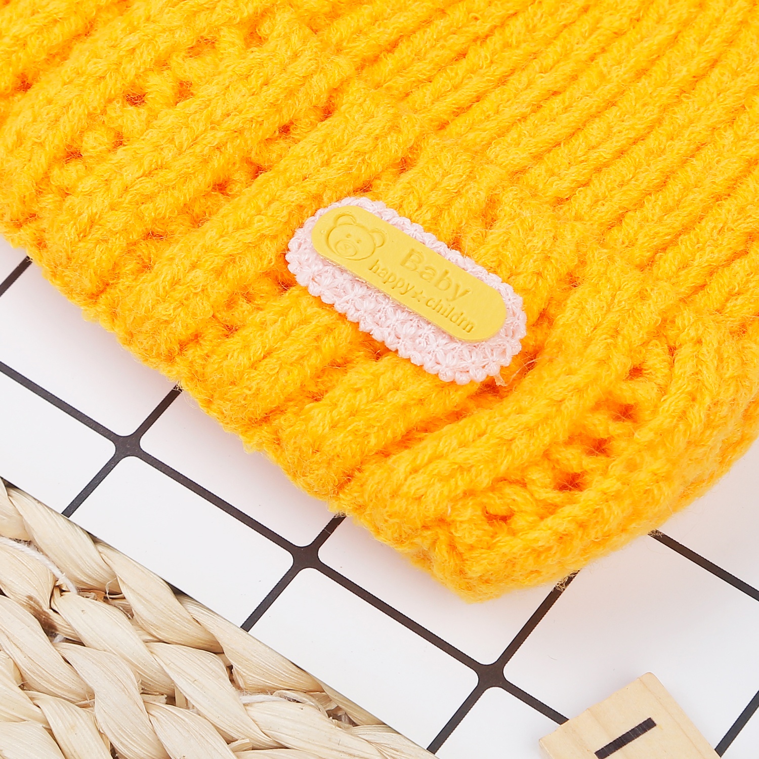 Mũ len cho bé gái đính nơ Kidsplaza 22K-WH05 hình 3