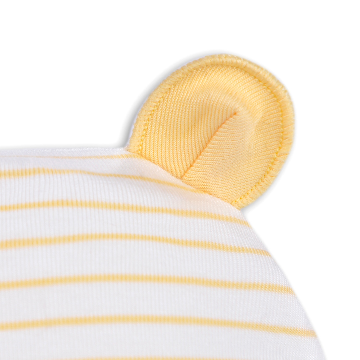 Mũ sơ sinh Otis bé gái KidsPlaza ND22H kẻ vàng hình 3