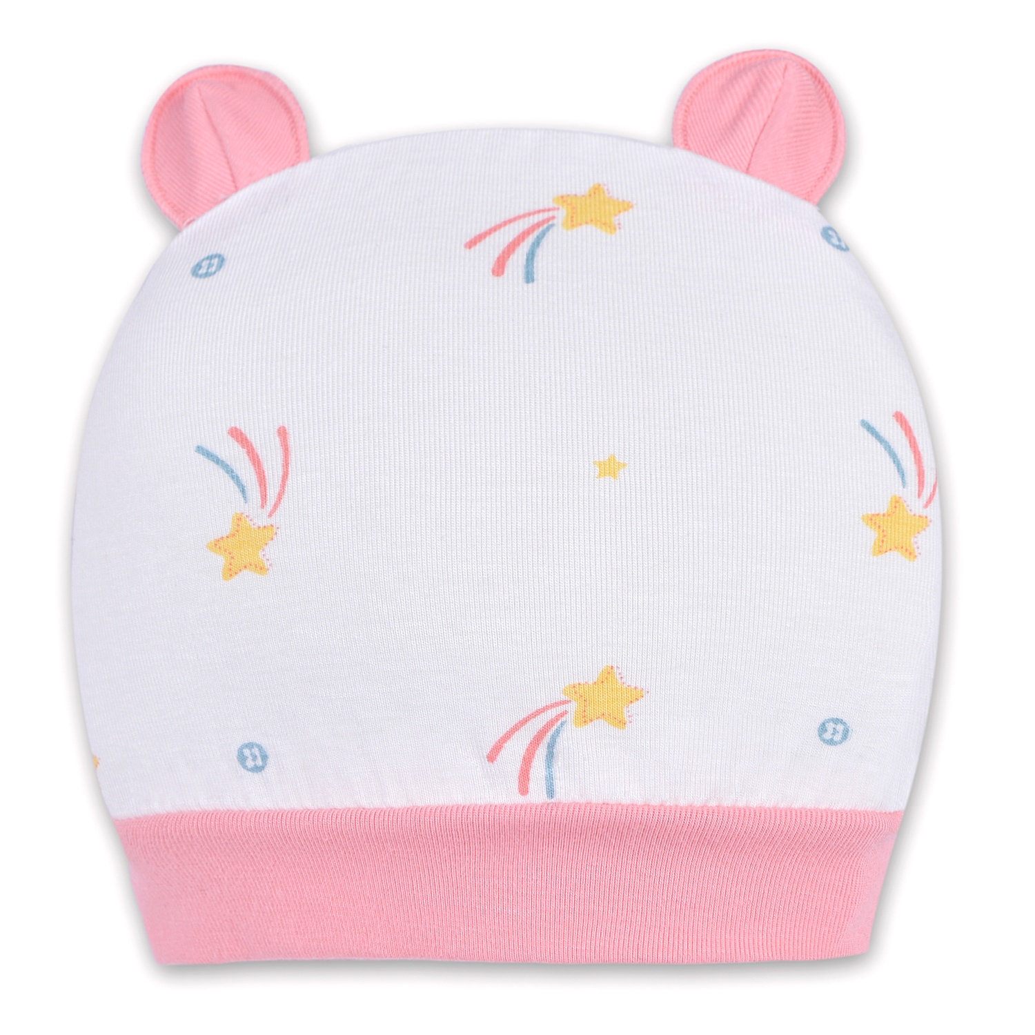 Mũ sơ sinh Otis bé gái KidsPlaza ND22H trắng hồng hình 1