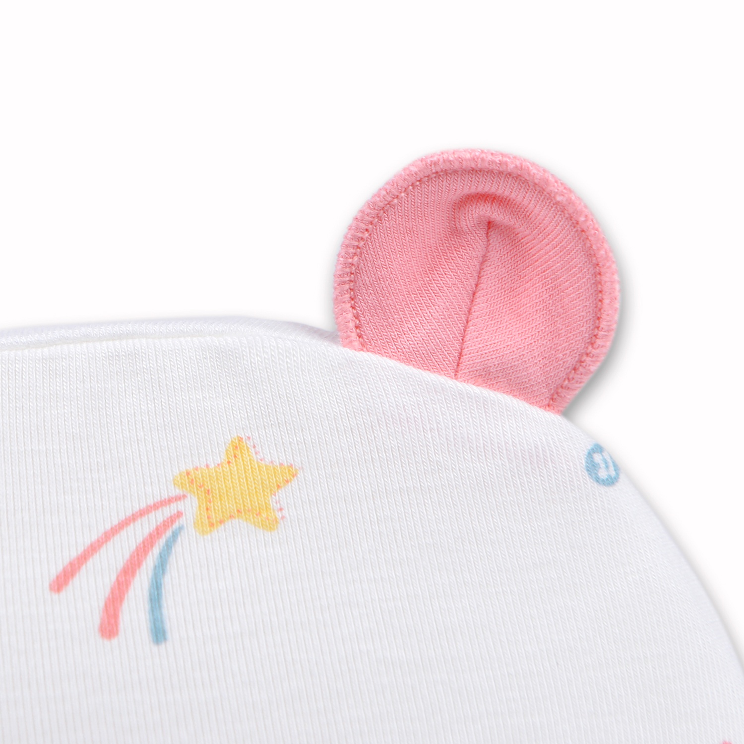 Mũ sơ sinh Otis bé gái KidsPlaza ND22H trắng hồng hình 2