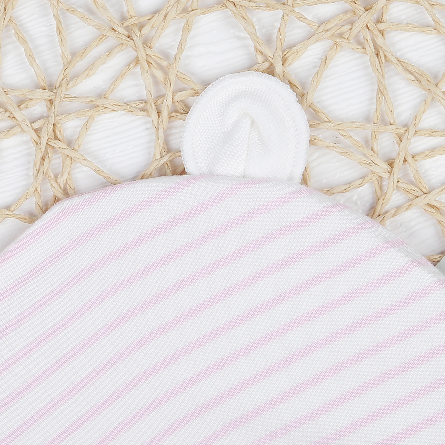 Mũ sơ sinh Otis bé gái KidsPlaza ND22T (Kẻ hồng) hình 2