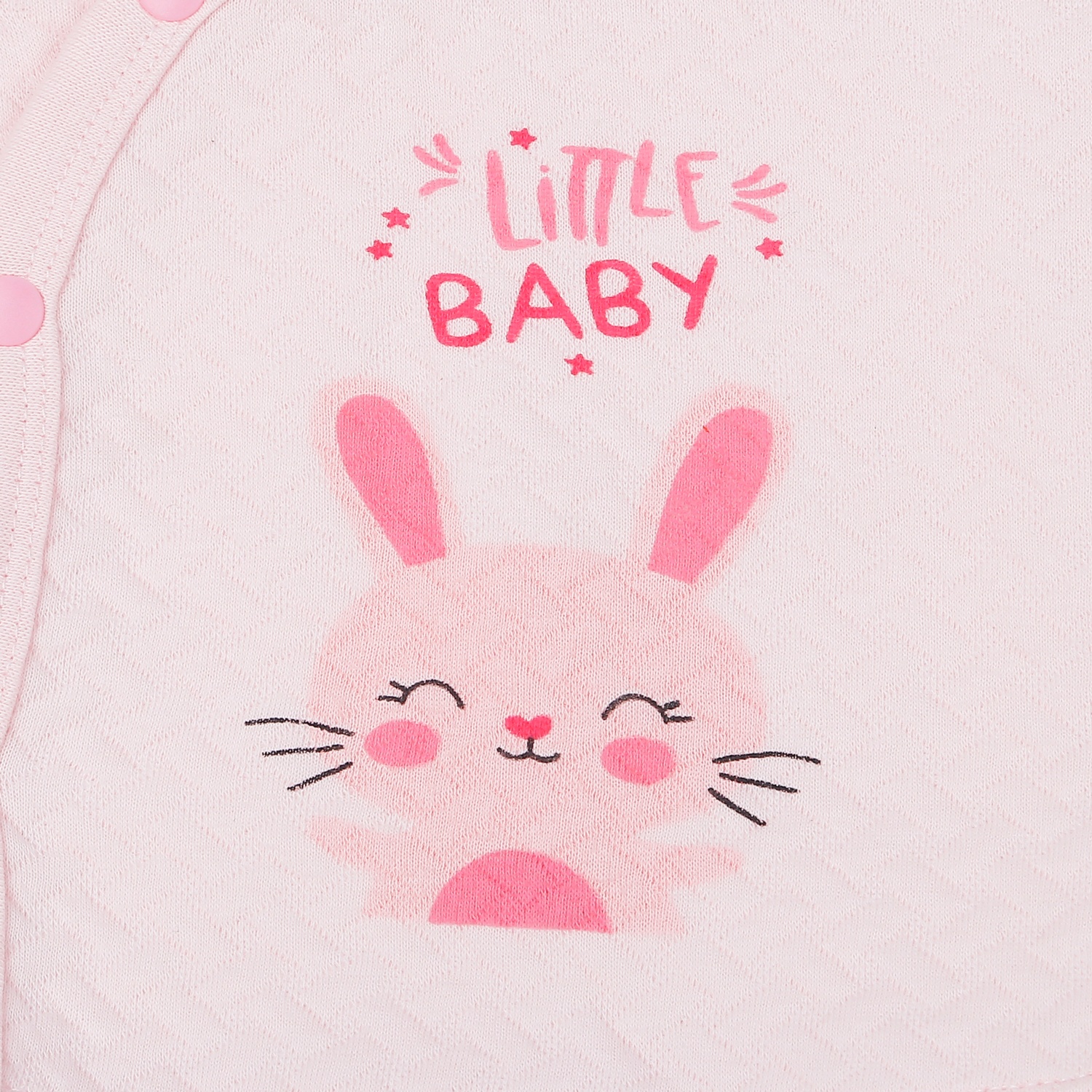 Bộ quần áo bông bé gái KidsPlaza cài chéo in thỏ M22D (Hồng) hình 4