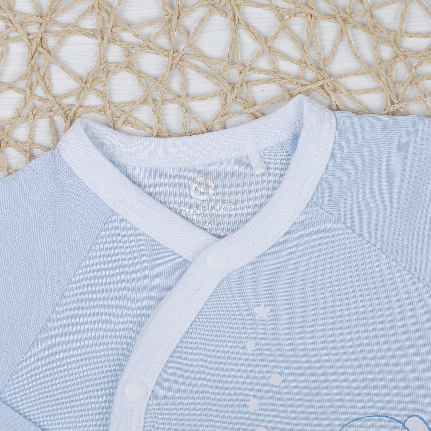 Bộ quần áo dài tay cài lệch Otis KidsPlaza ND22T (Xanh) hình 3