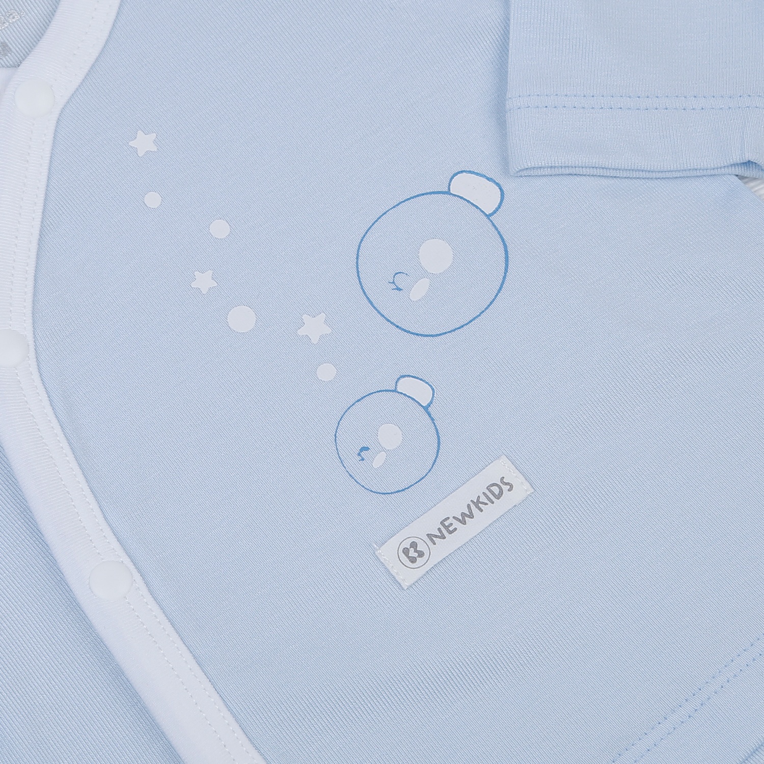 Bộ quần áo dài tay cài lệch Otis KidsPlaza ND22T (Xanh) hình 5