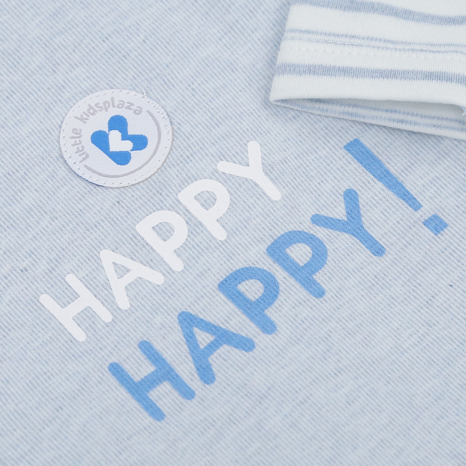 Bộ quần áo dài tay bé trai cài lệch kẻ xanh ND22D hình 5