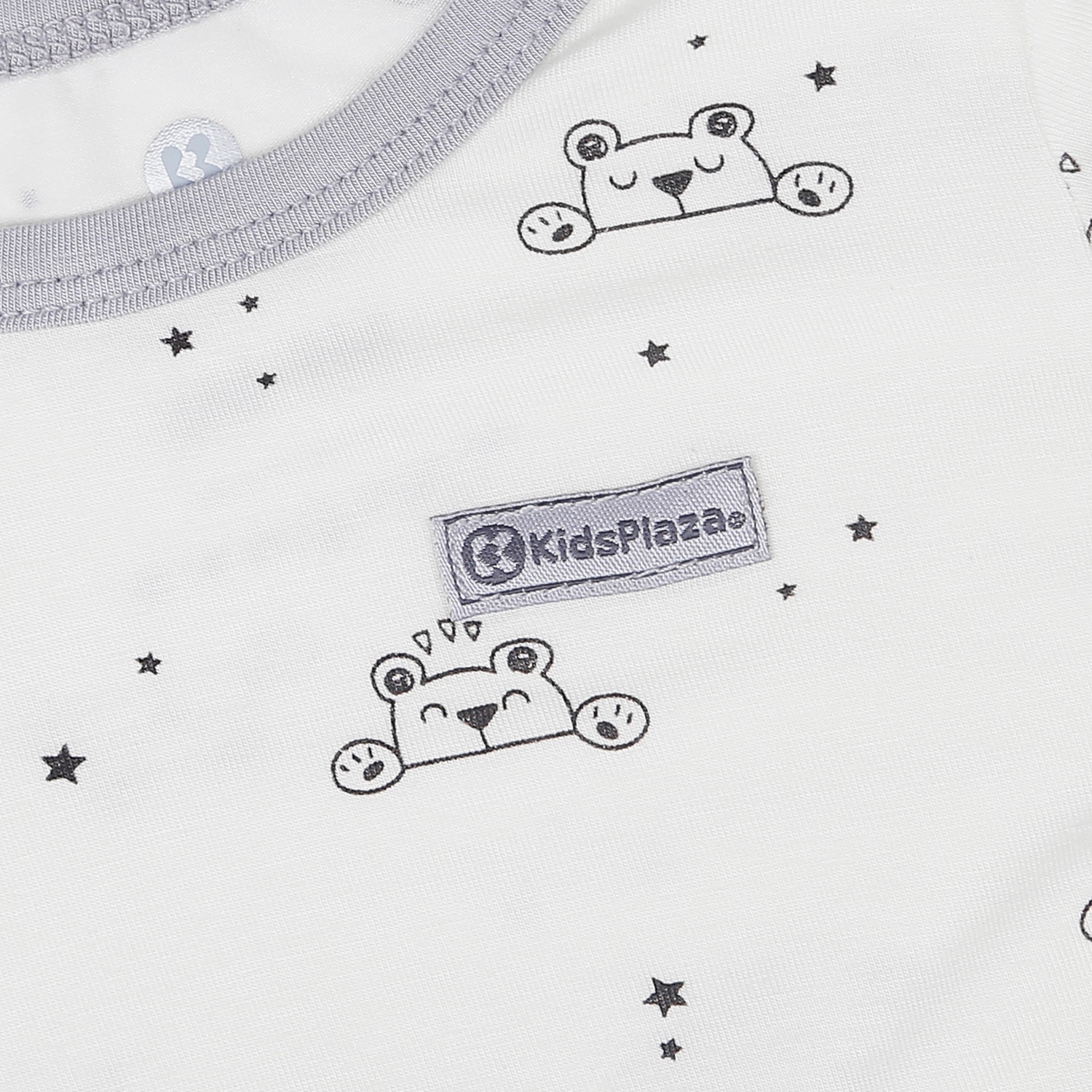 Bộ quần áo dài tay bé trai KidsPlaza in gấu ghi M22T hình 5