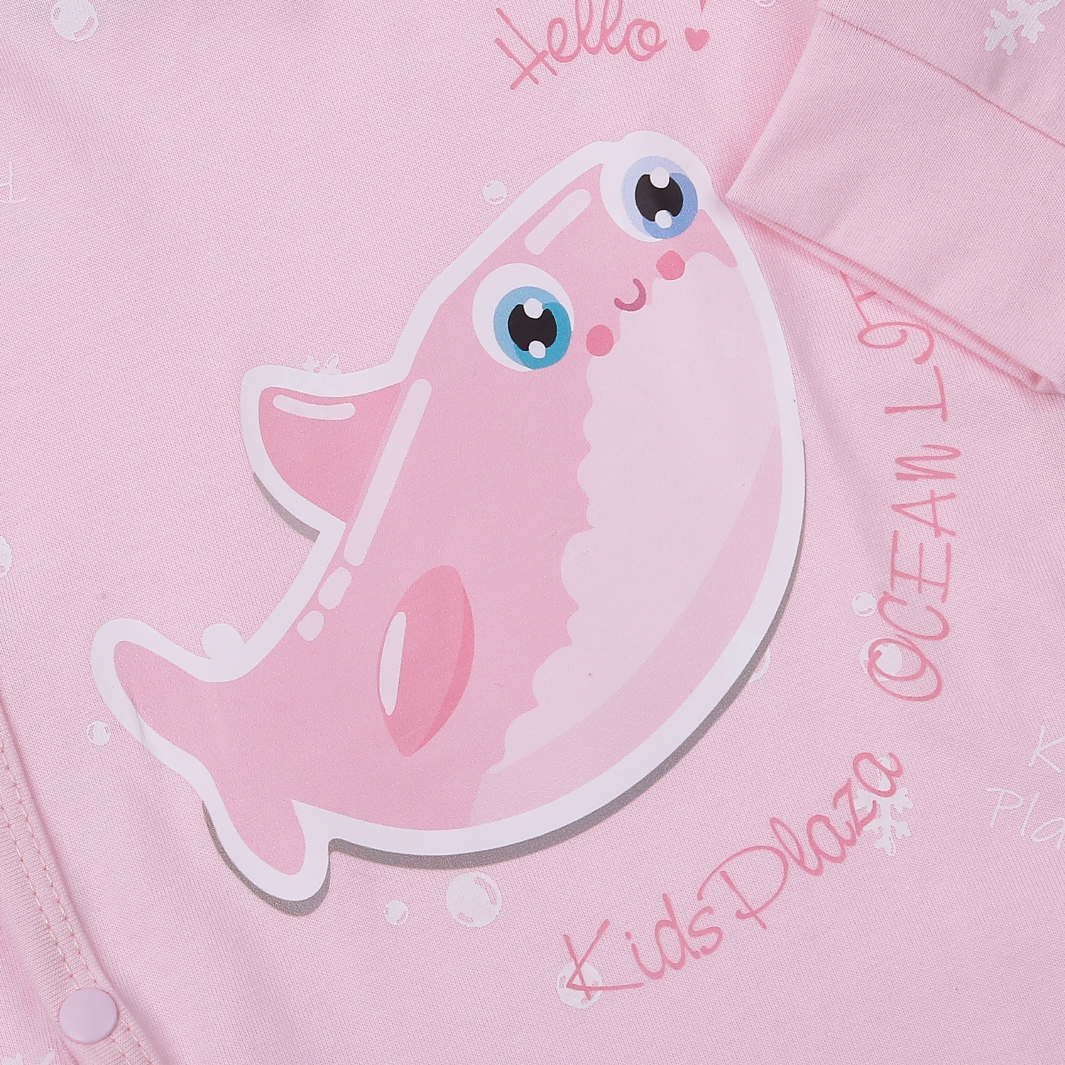 Body bé gái cài lệch KidsPlaza in chú cá voi M23T 2