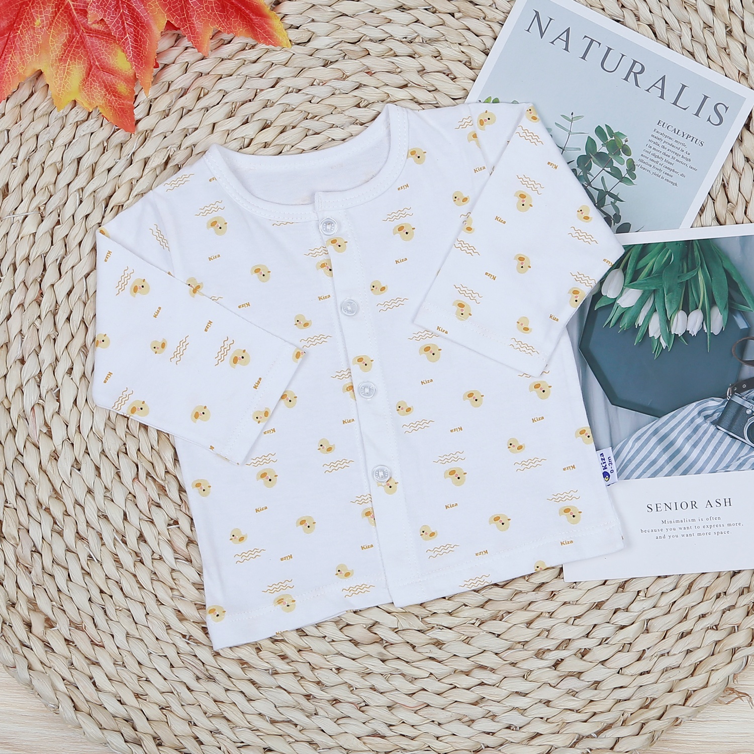 Áo dài tay Kiza in gà BA22  hình 1