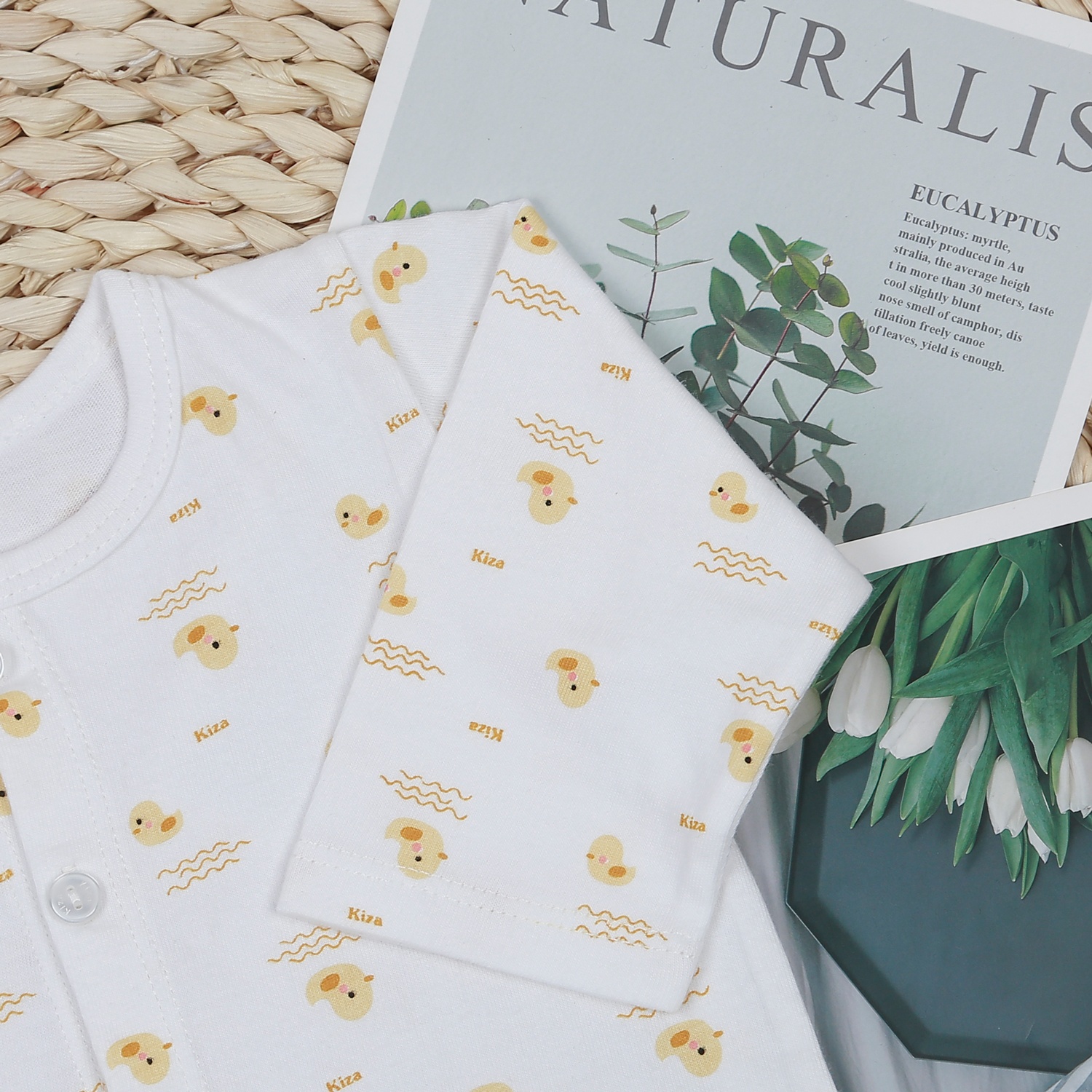 Áo dài tay Kiza in gà BA22  hình 2