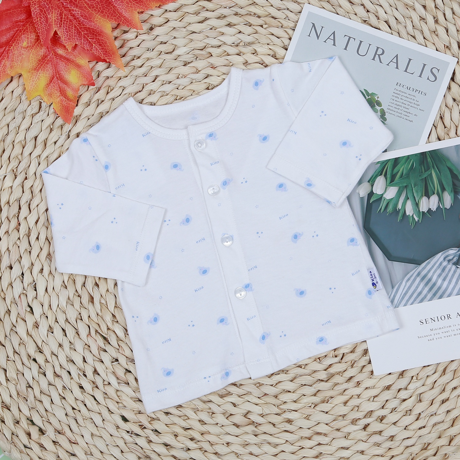 Áo dài tay Kiza in voi BA22  hình 1