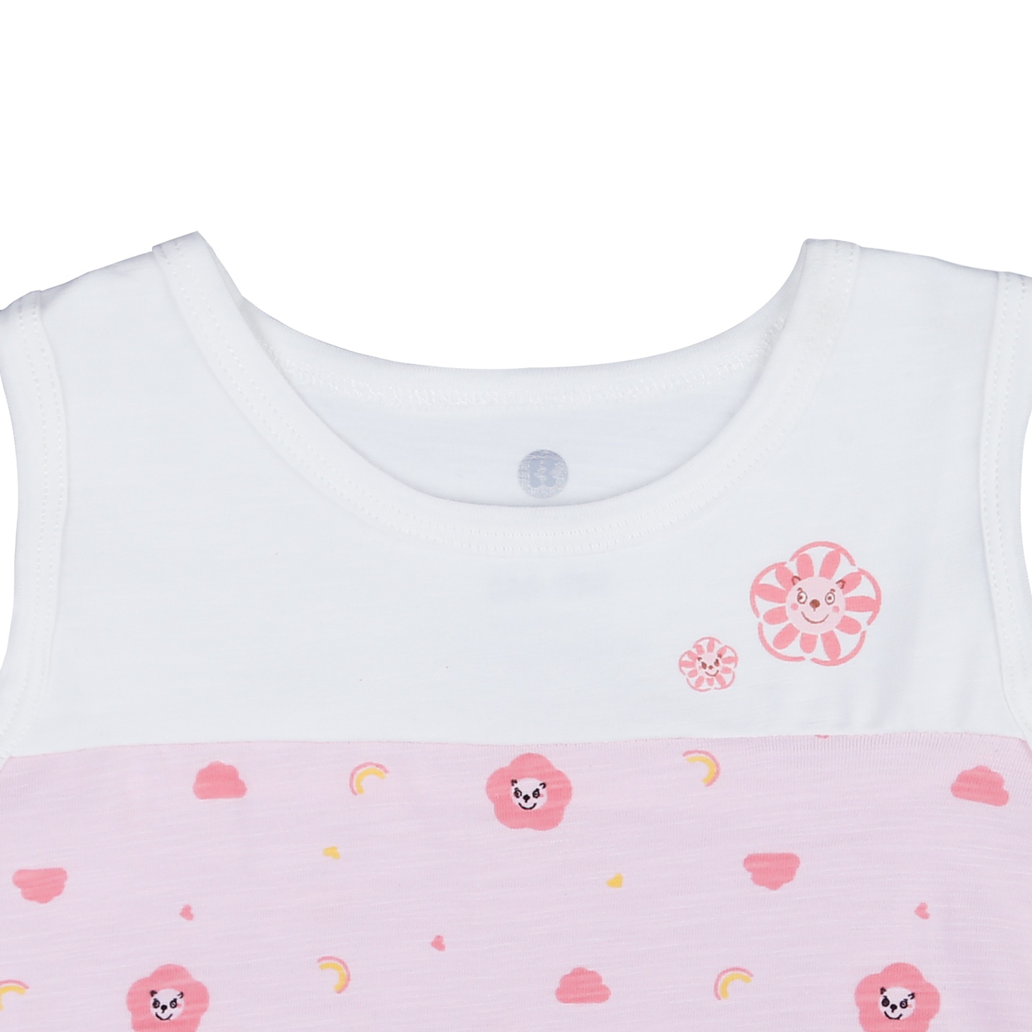 Bộ ba lỗ bé gái áo phối in hoa KidsPlaza M21H hình 2