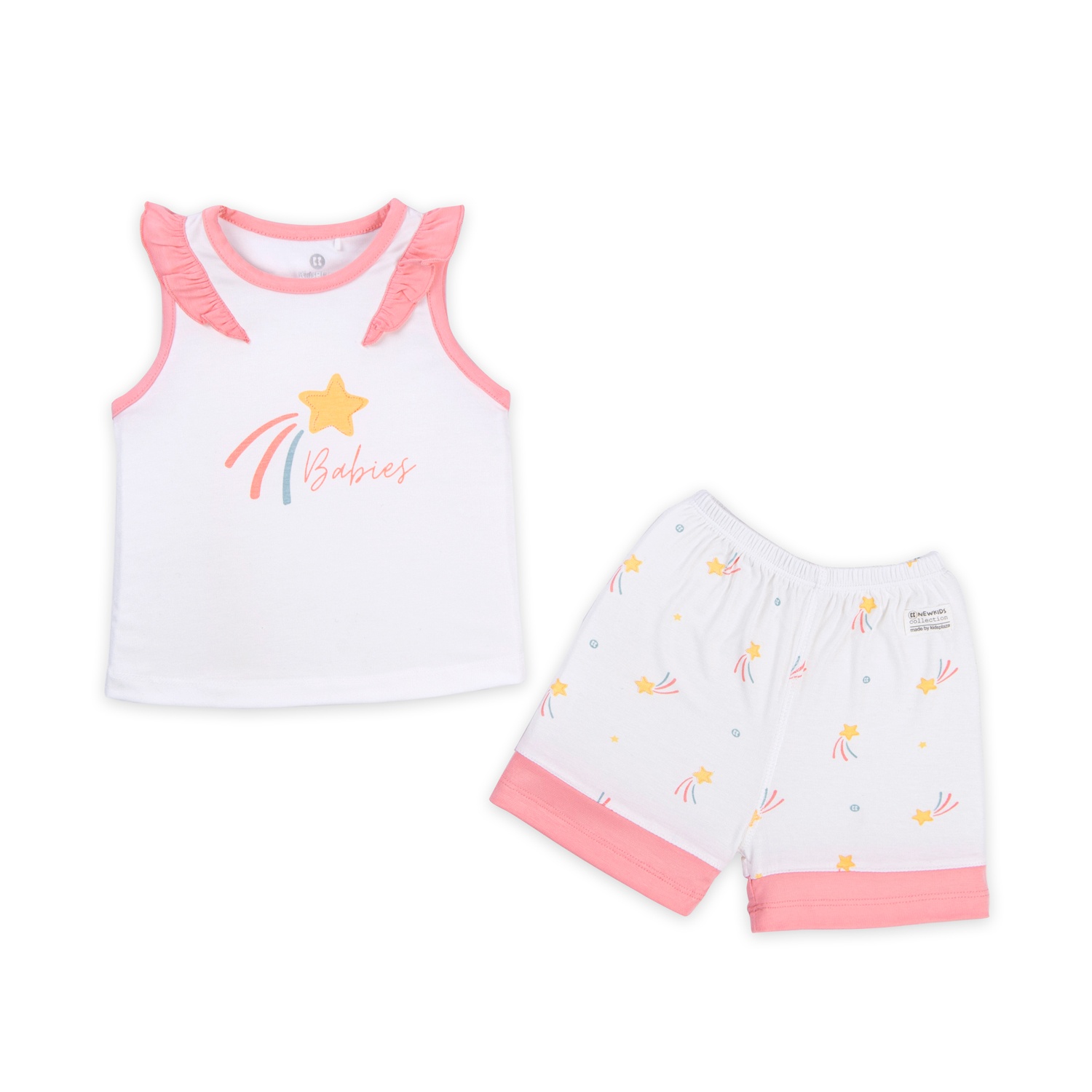 Bộ ba lỗ Otis sao vàng bé gái KidsPlaza ND22H (Trắng) hình 1