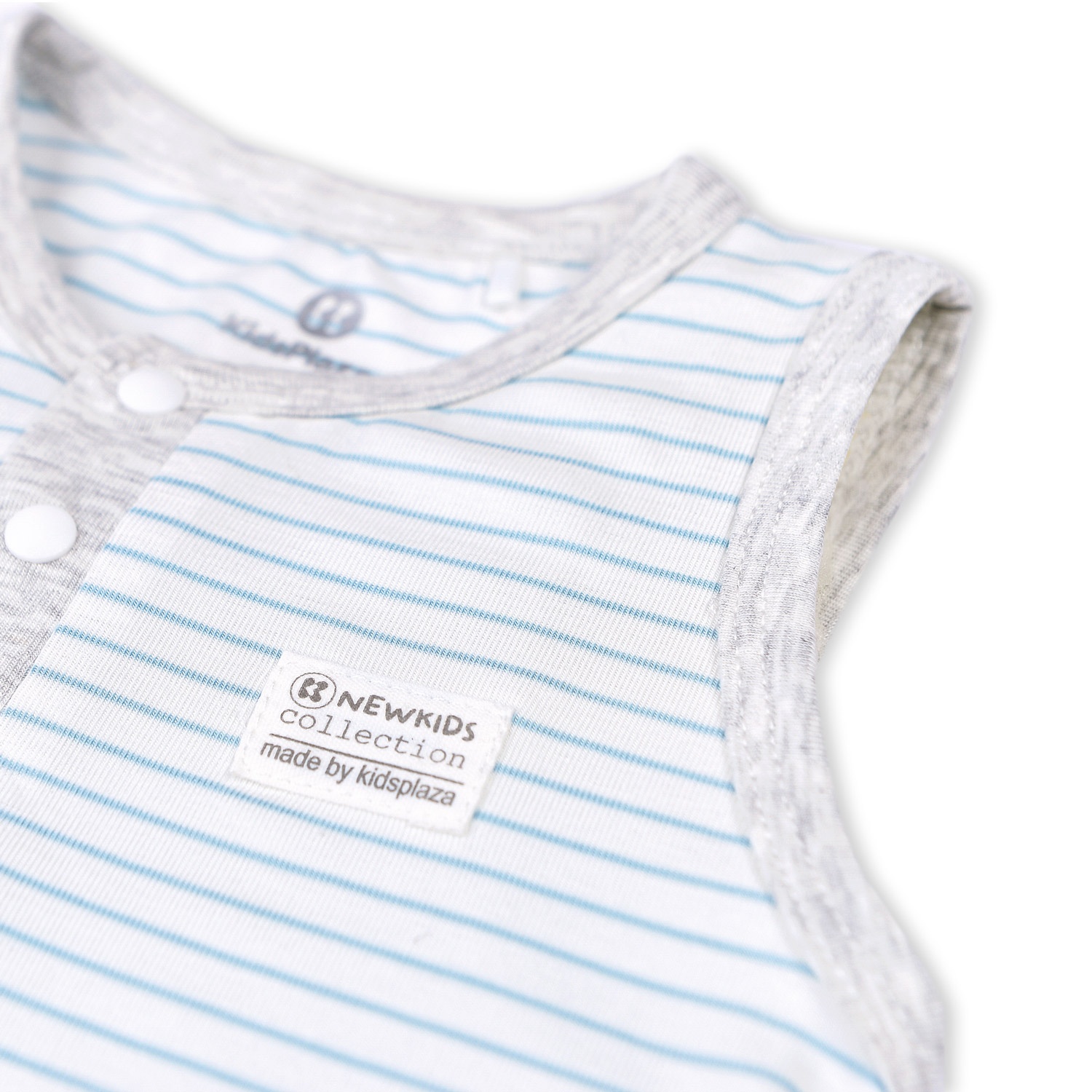 Bộ ba lỗ sơ sinh Otis kẻ xanh bé trai KidsPlaza ND22H (Ghi) hình 2