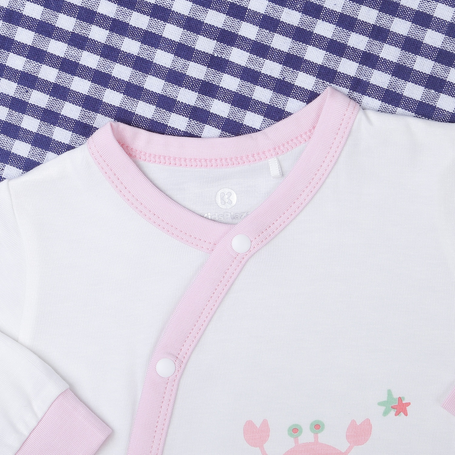 Bộ bé gái dài tay cài giữa tam giác Otis KidsPlaza ND22T hình 3