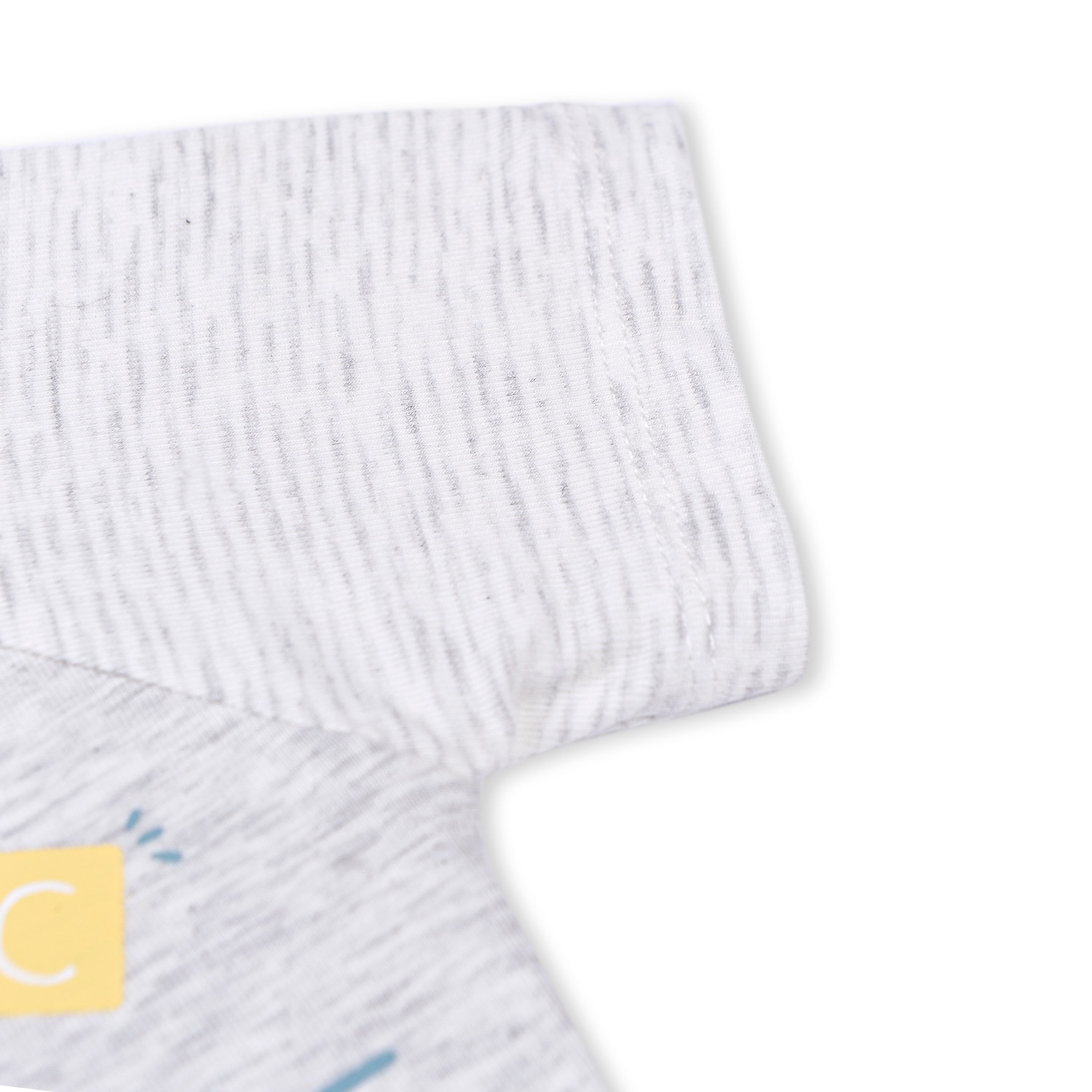 Bộ bé trai cộc tay cài lệch Otis kẻ ghi KidsPlaza ND22H (Ghi) hình 4