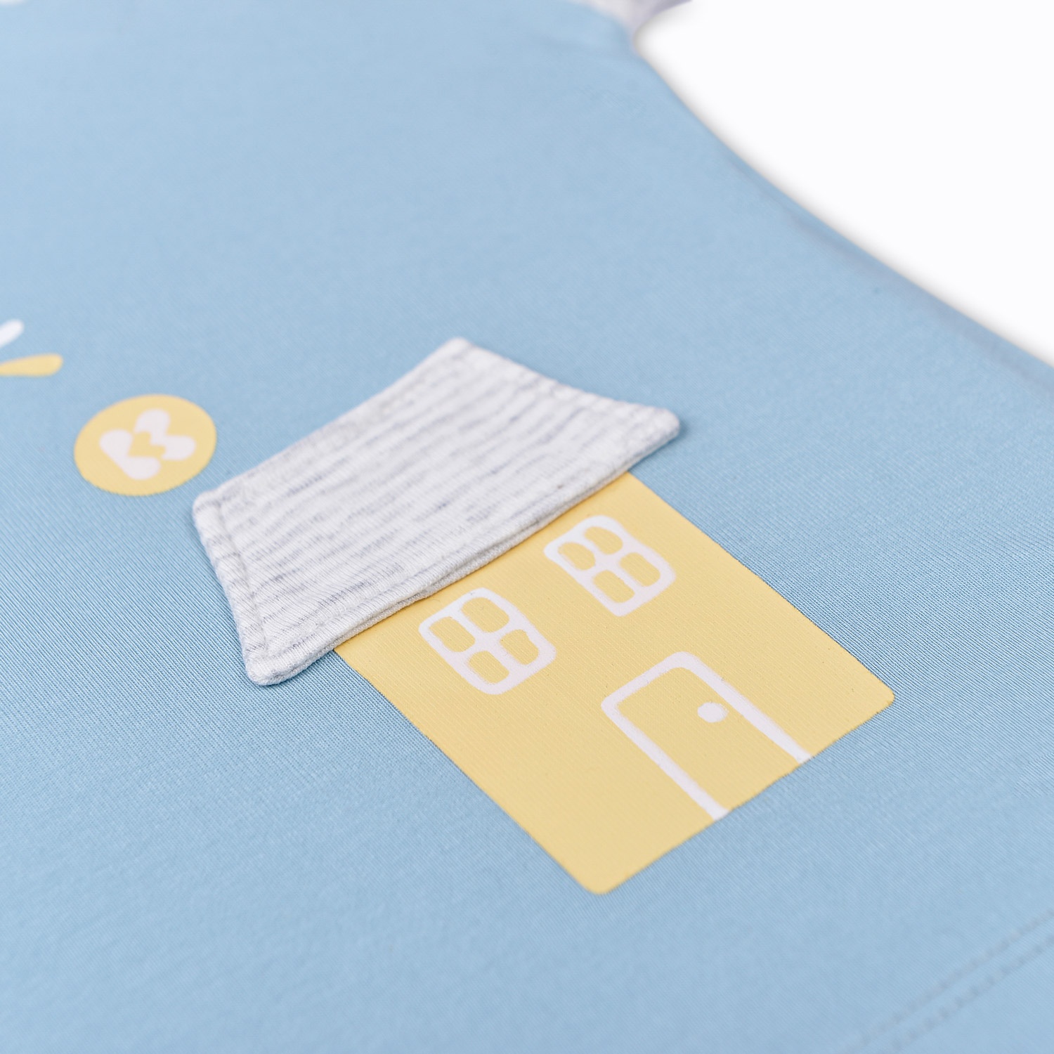 Bộ cộc bé trai cài vai Otis xanh kẻ ghi KidsPlaza ND22H hình 4