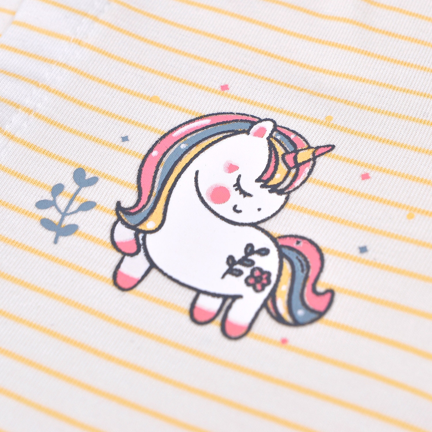 Bộ cộc cài giữa Otis kẻ vàng bé gái KidsPlaza ND22H (Vàng) hình 3