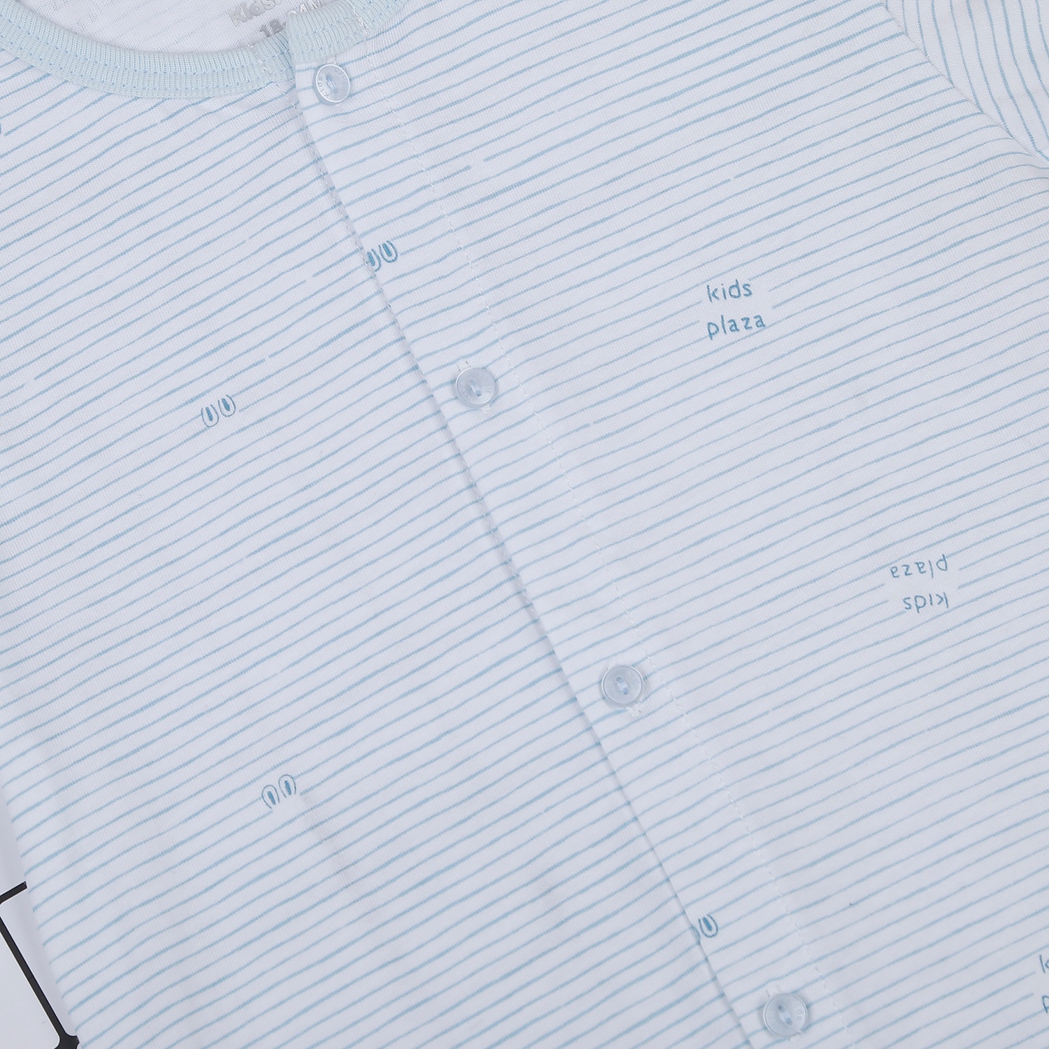 Bộ quần áo cộc kẻ cài giữa KidsPlaza NBA22 (xanh) hình 4