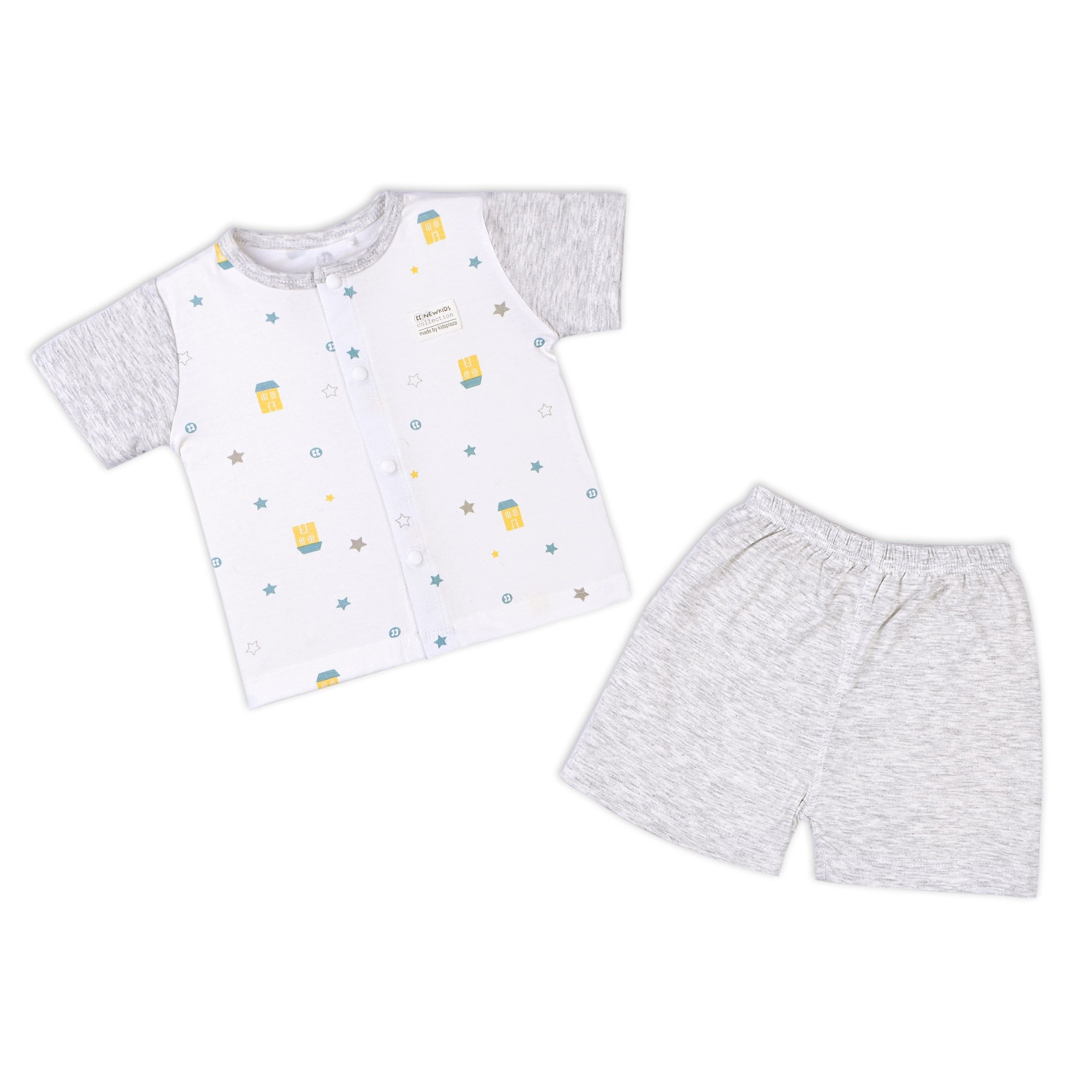 Bộ cộc tay cài giữa bé trai Otis KidsPlaza ghi ND22H hình 1