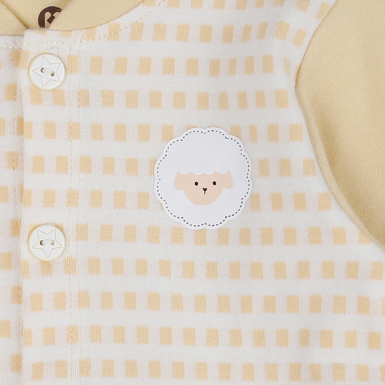 Bộ dài cài giữa in cừu KidsPlaza HN21D (Vàng) hình 5