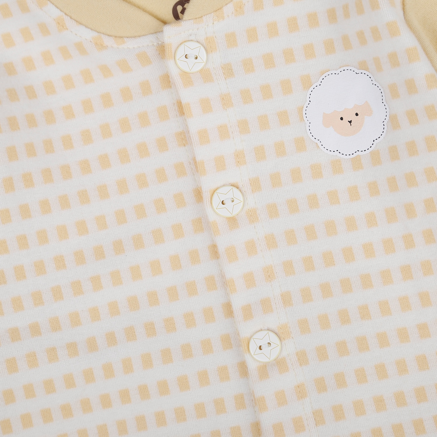 Bộ dài cài giữa in cừu KidsPlaza HN21D (Vàng) hình 4