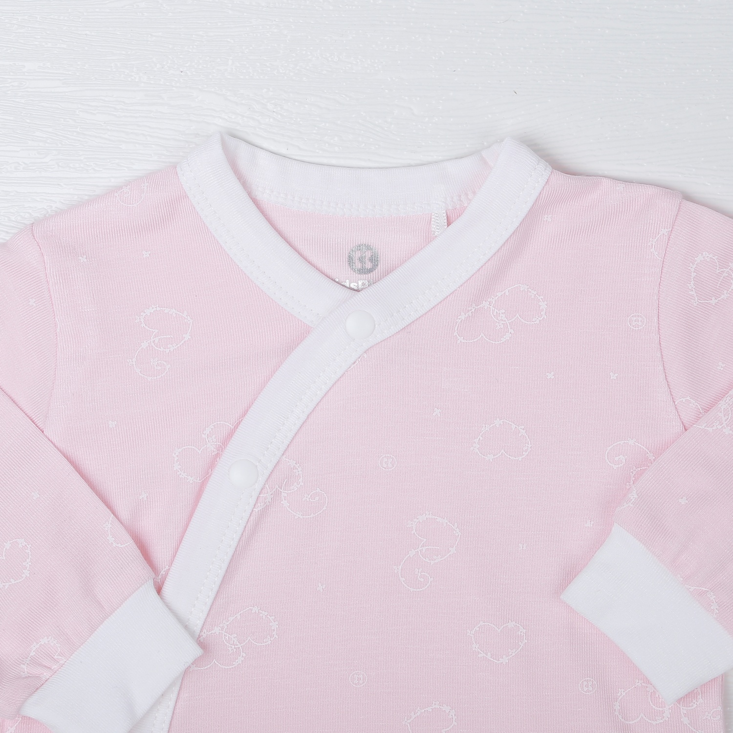 Bộ quần áo dài tay Otis cài chéo KidsPlaza Hồng ND22T hình 3