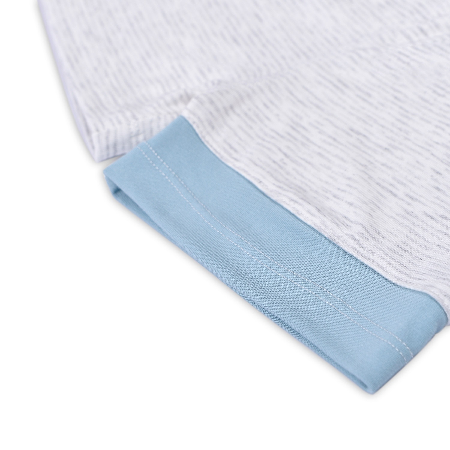 Bộ quần áo cộc tay bé trai cài chéo Otis Kids Plaza kẻ ghi ND22H hình 3