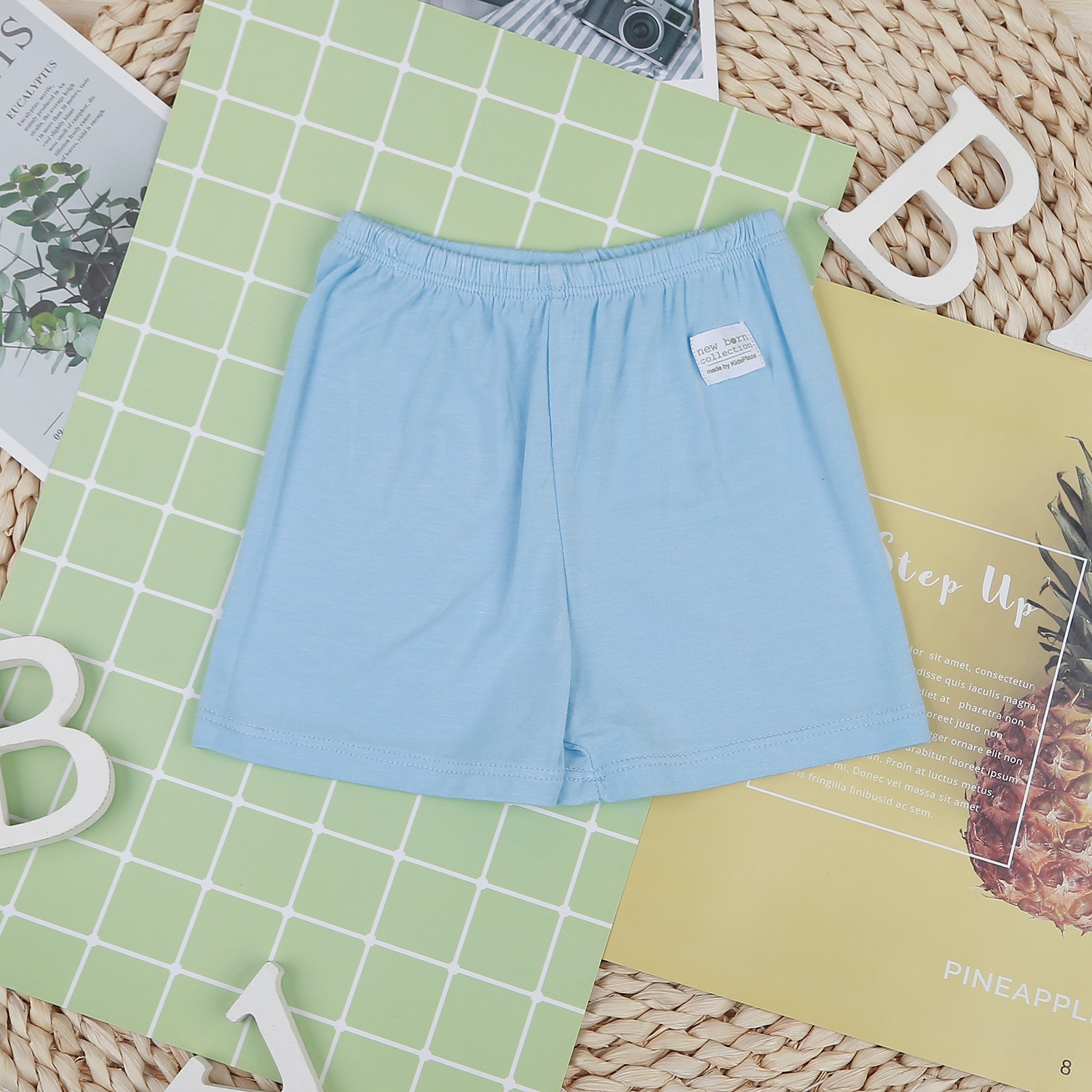 Bộ quần áo cộc tay cài giữa KidsPlaza in Tiger M22H (Xanh) hình 6