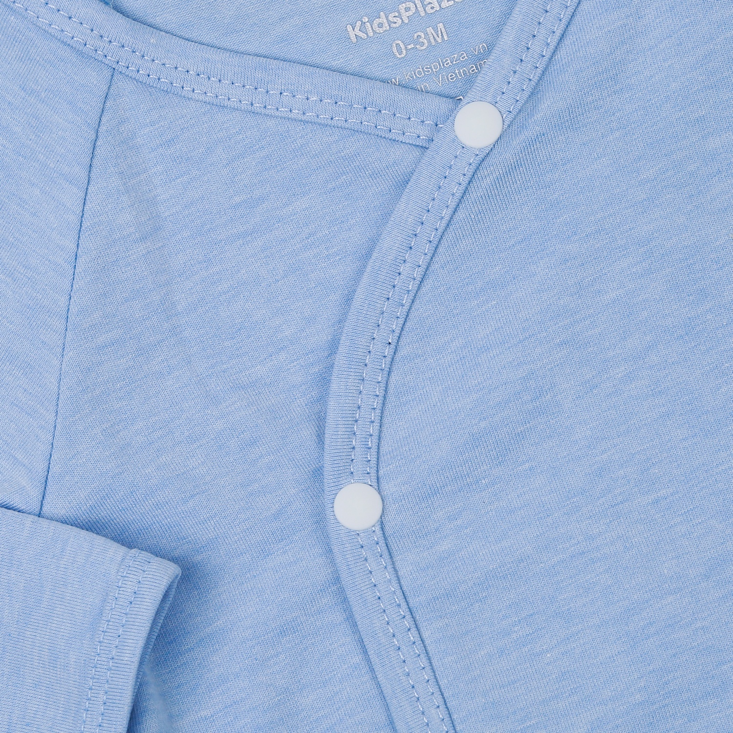 Bộ quần áo dài tay cài chéo KidsPlaza KA22 (Xanh)  hình 4