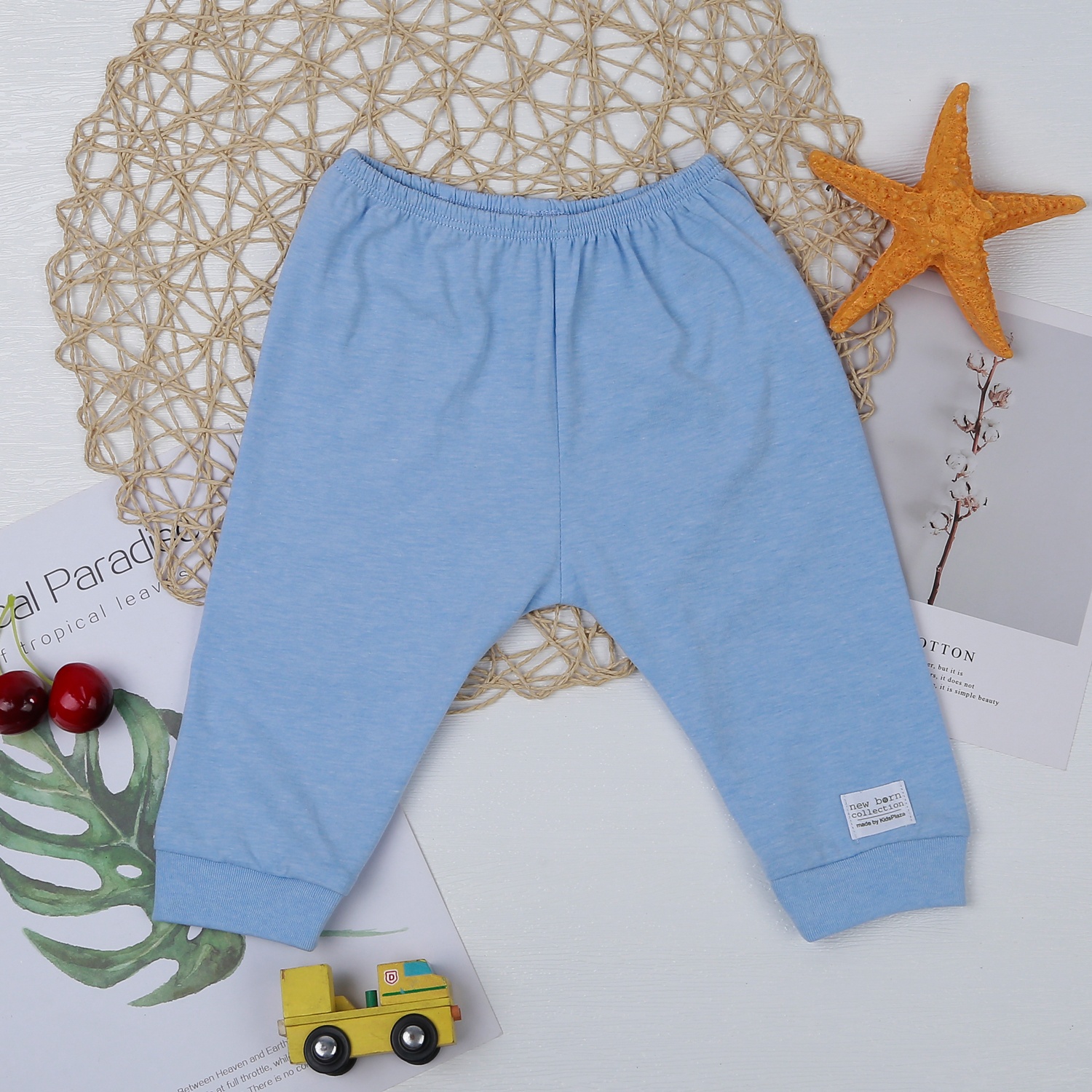 Bộ quần áo dài tay cài chéo KidsPlaza KA22 (Xanh)  hình 6