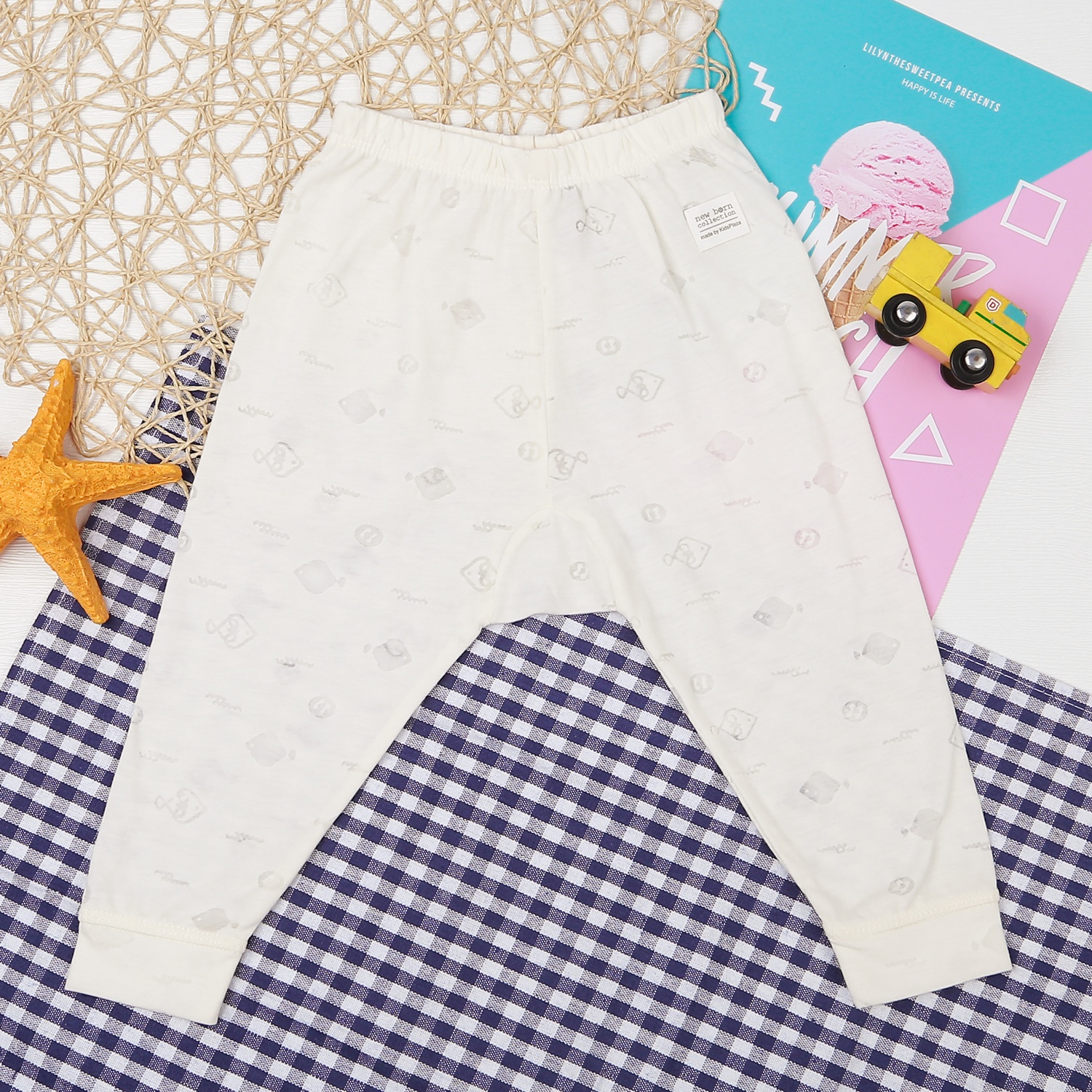  Bộ quần áo dài tay cài giữa KidsPlaza in cá HN21T (Vàng) hình 6