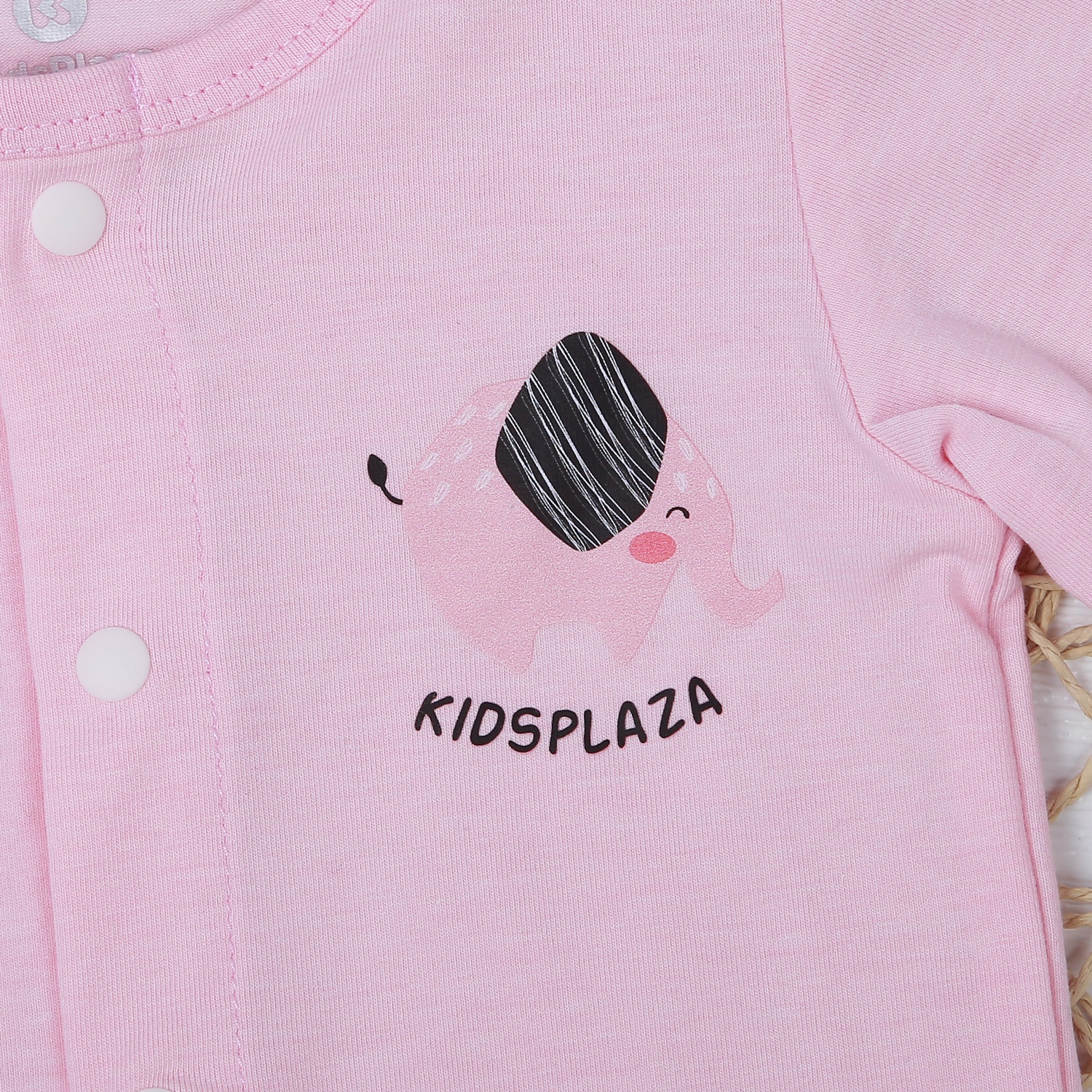 Bộ quần áo dài tay cài giữa KidsPlaza KA22 (Hồng) hình 5