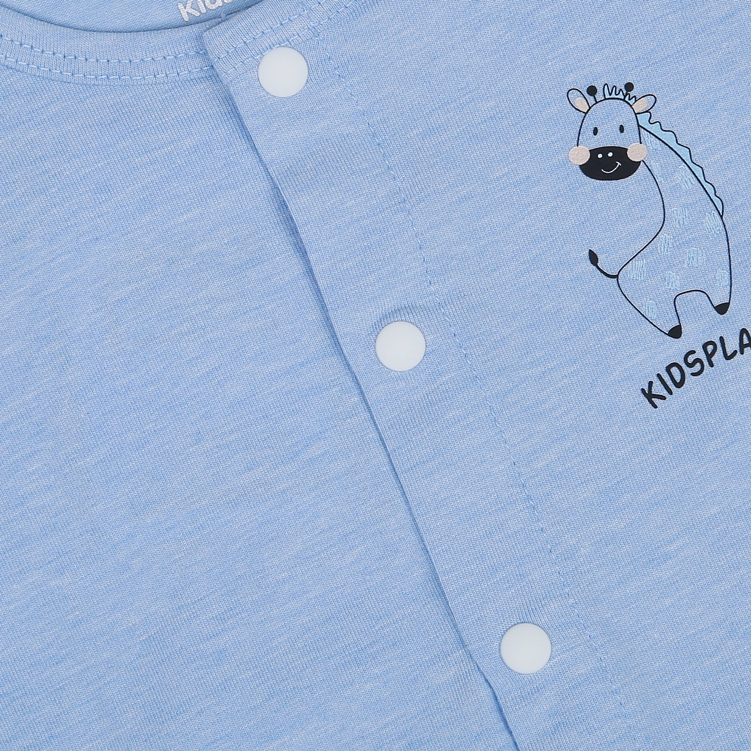 Bộ quần áo dài tay cài giữa KidsPlaza KA22 (Xanh) hình 4