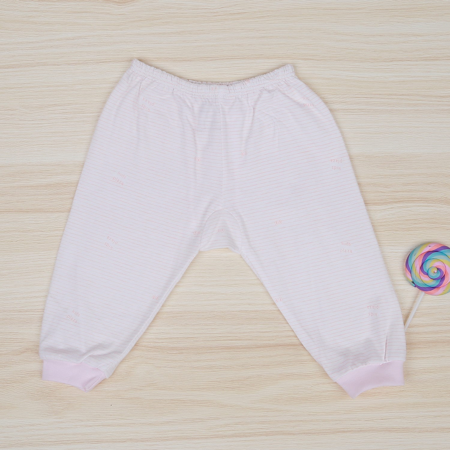 Bộ quần áo kẻ sơ sinh cài giữa KidsPlaza NBA22 (Hồng) hình 5