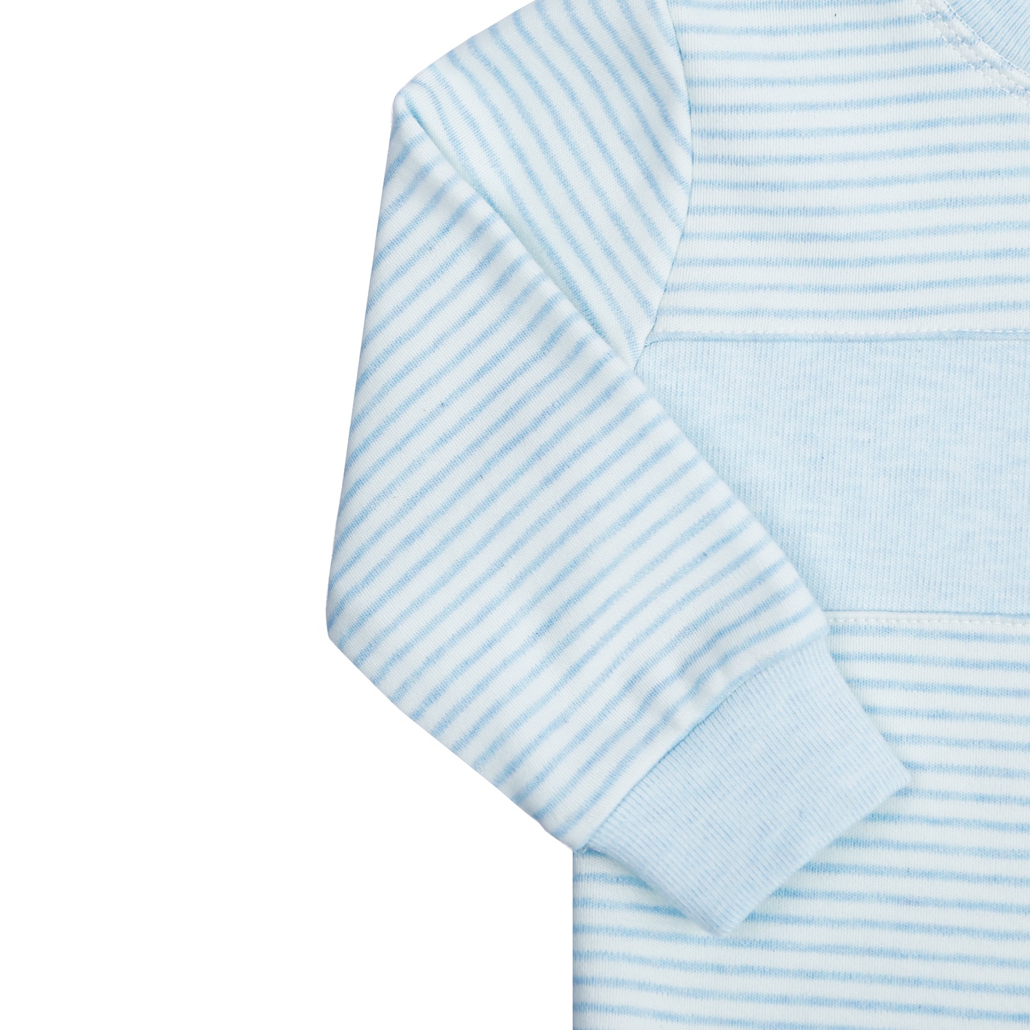 Bộ quần áo nhung dài tay bé trai cài vai xanh KidsPlaza ND21D hình 2