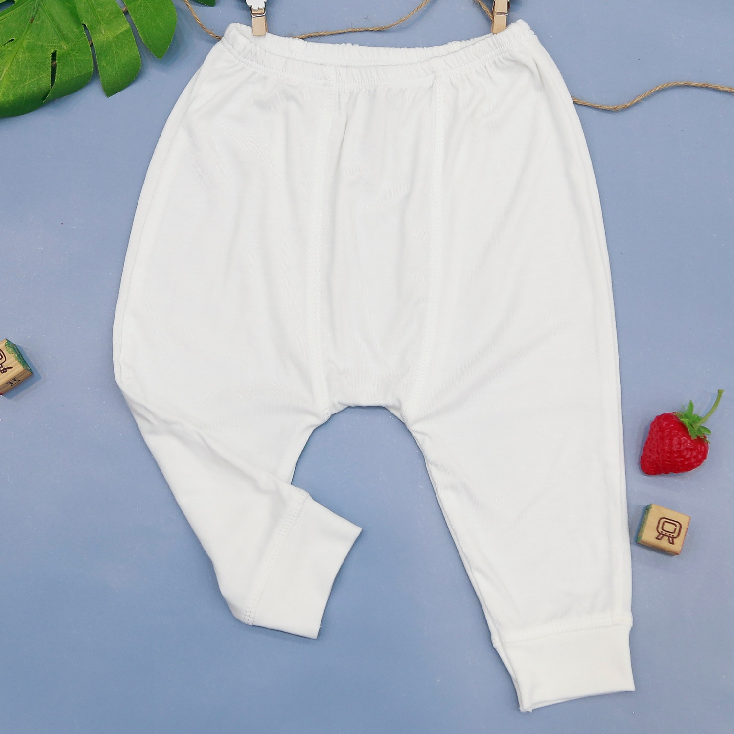 Bộ quần áo sơ sinh dài tay cài giữa Otis KidsPlaza ND22H (Trắng)  hình 6