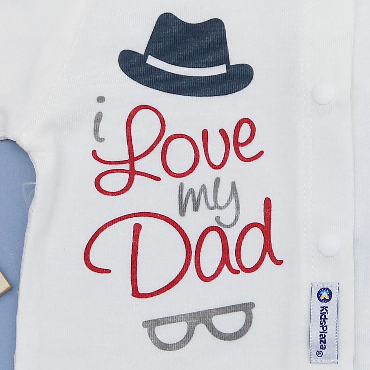 Bộ quần áo sơ sinh dài tay cài giữa Otis KidsPlaza ND22H (Trắng ghi) hình 4