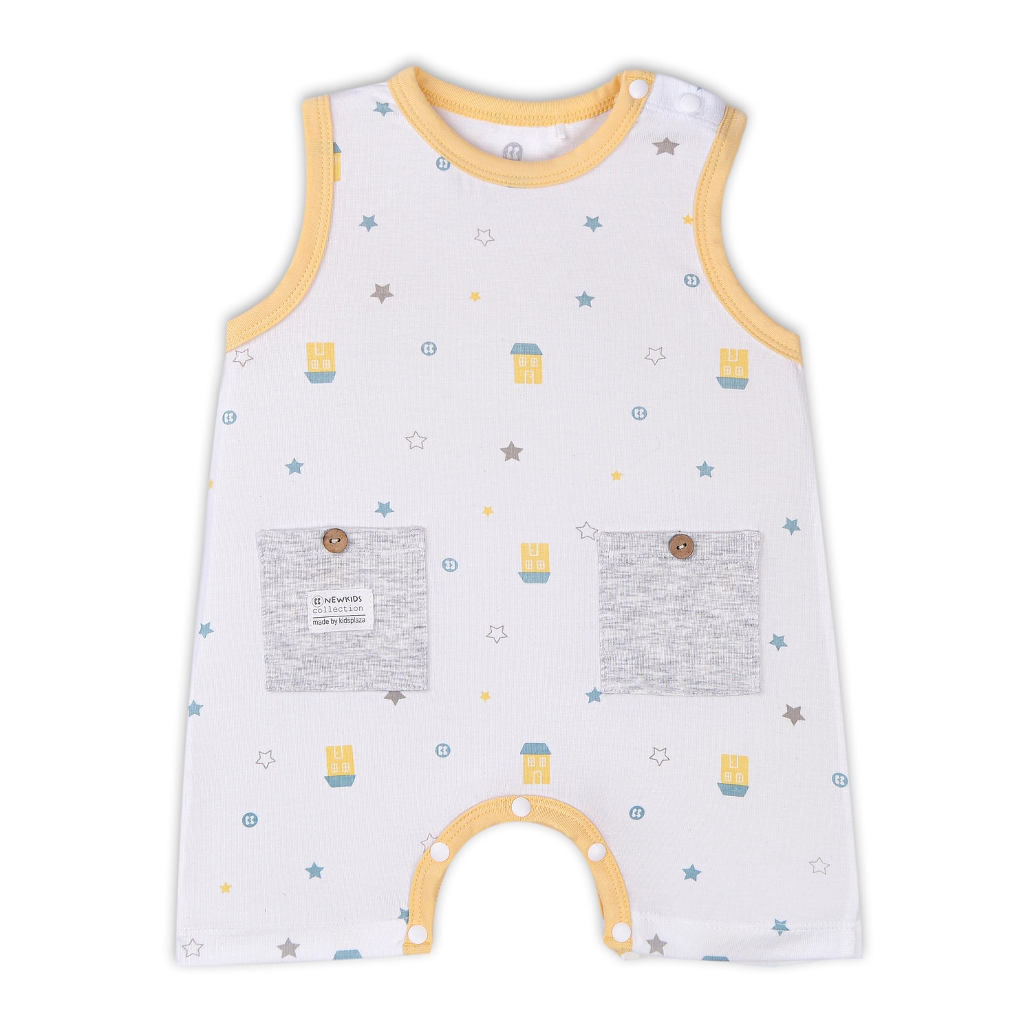 Body ba lỗ bé trai Otis in ngôi nhà KidsPlaza ND22H (Trắng)  hình 1