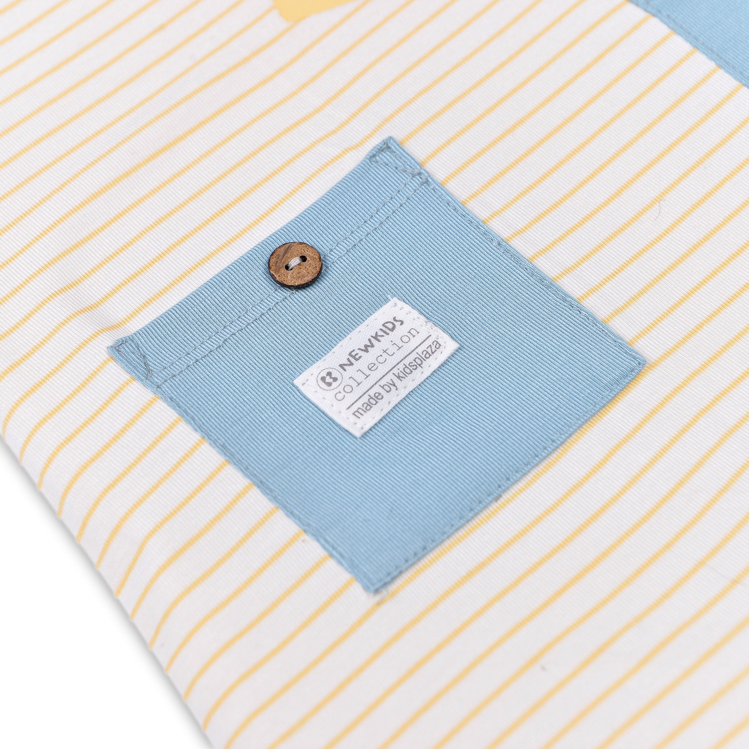 Body bé trai ba lỗ Otis kẻ vàng KidsPlaza ND22H  hình 3