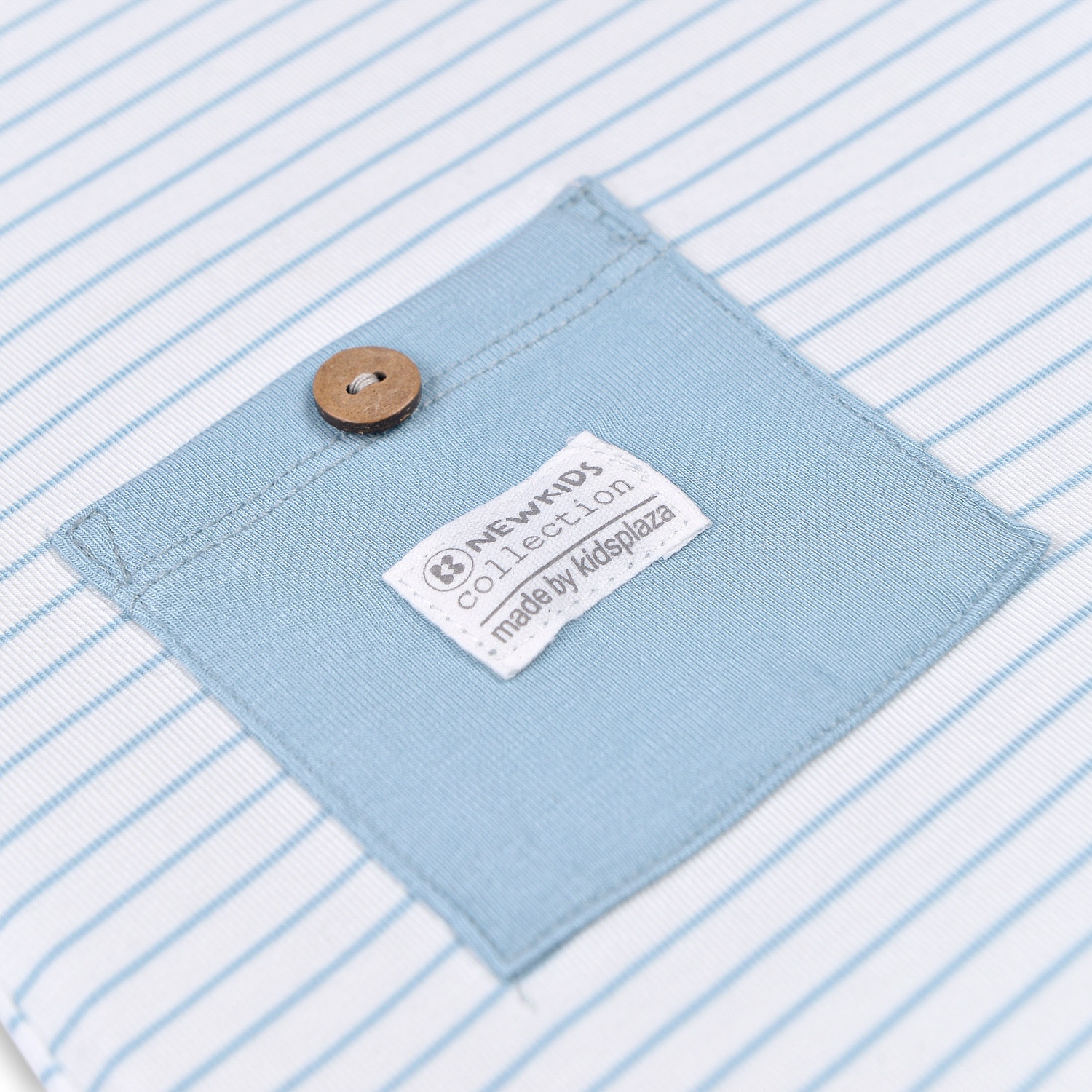 Body bé trai ba lỗ Otis kẻ xanh KidsPlaza ND22H hình 4