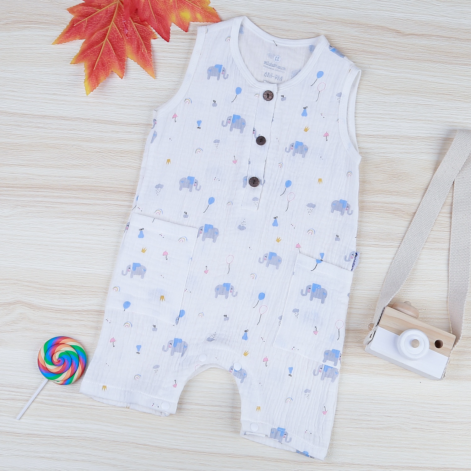 Body bé trai túi in voi KidsPlaza M21H hình 1