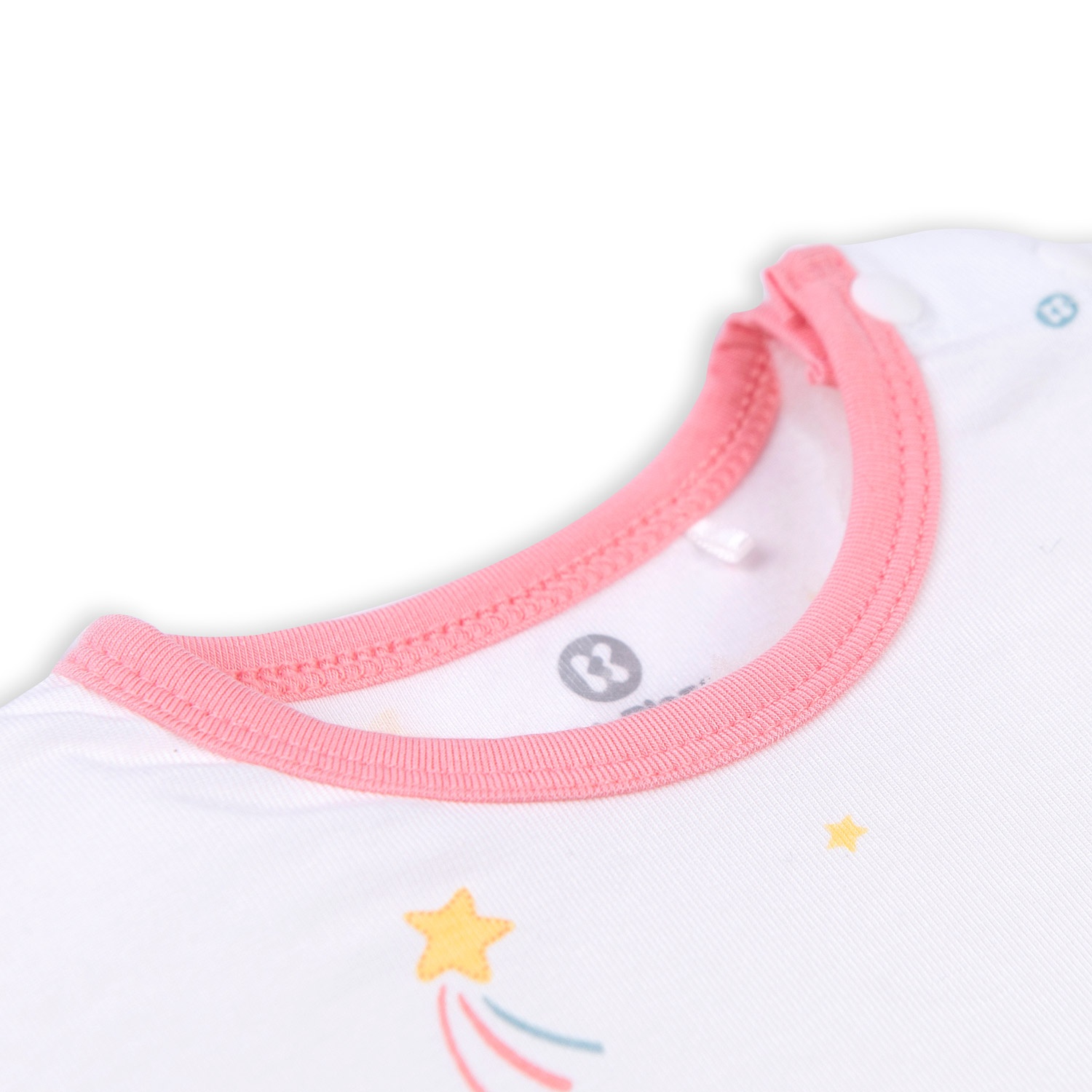 Body bẹn cộc tay Otis sao vàng bé gái KidsPlaza ND22H (Trắng) hình 2